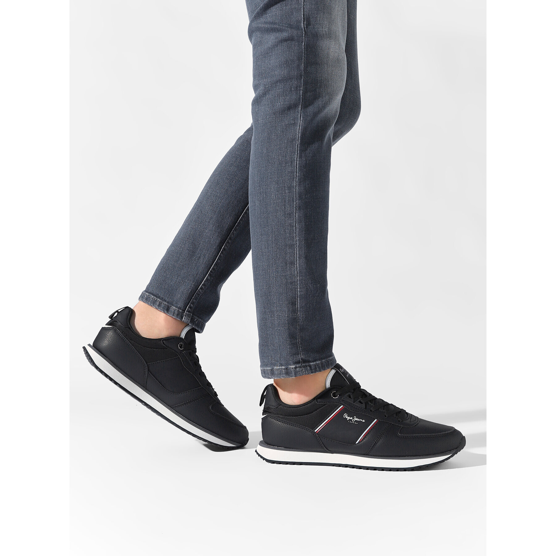 Pepe Jeans Sneakers Tour Club Basic 22 PMS30882 Negru - Pled.ro