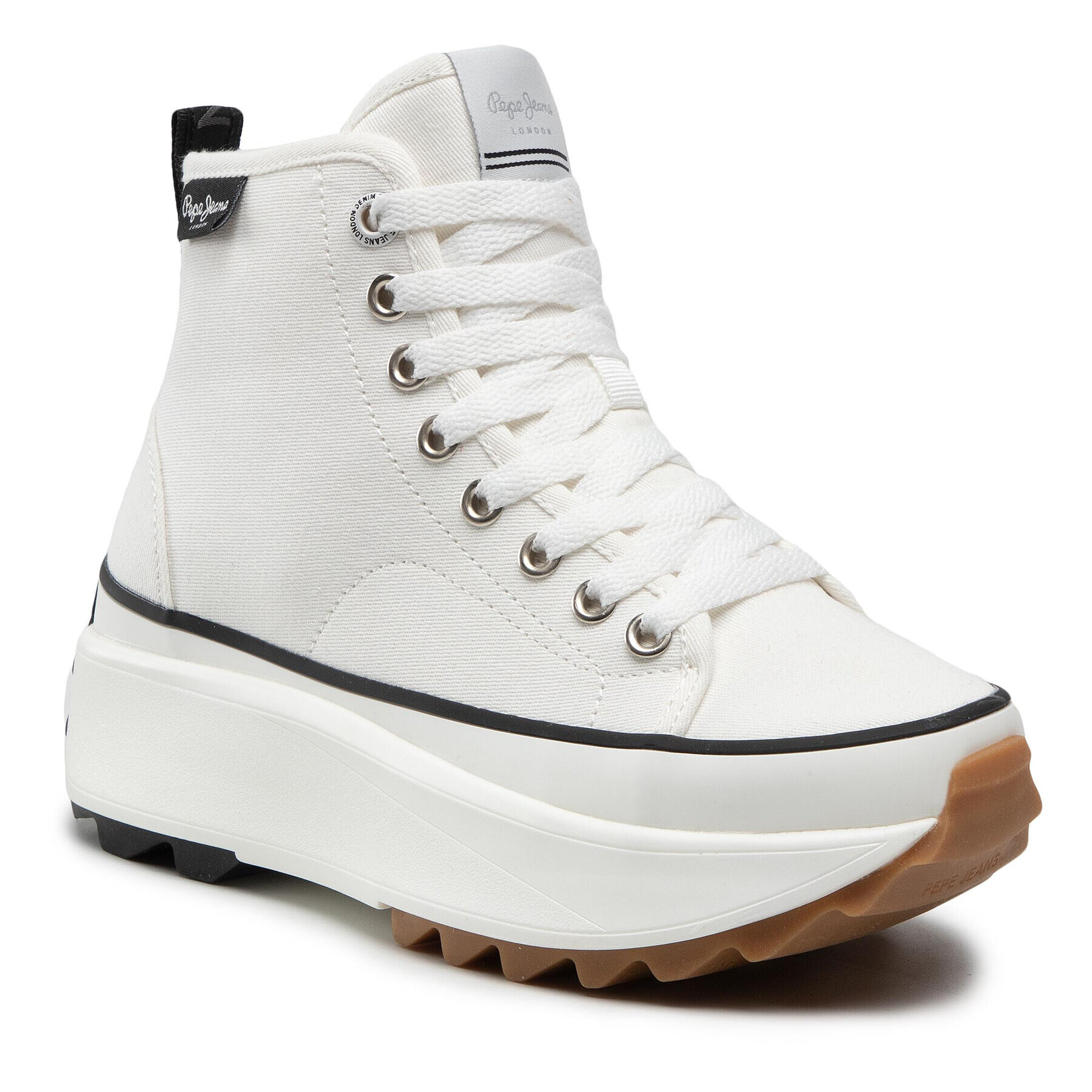 Pepe Jeans Sneakers Woking Basic PLS31311 Alb - Pled.ro