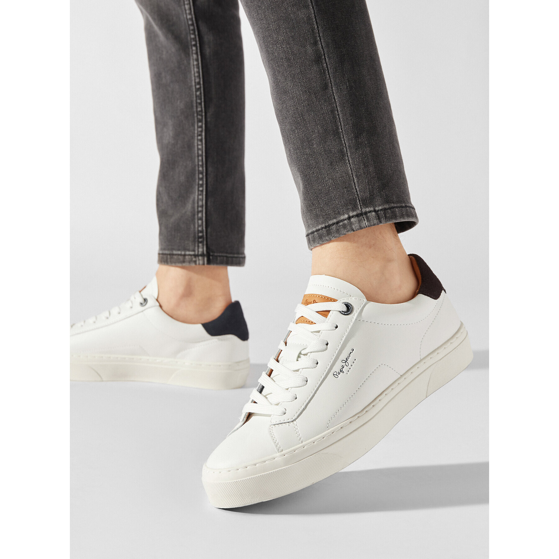 Pepe Jeans Sneakers Yogi Original 23 PMS30930 Alb - Pled.ro