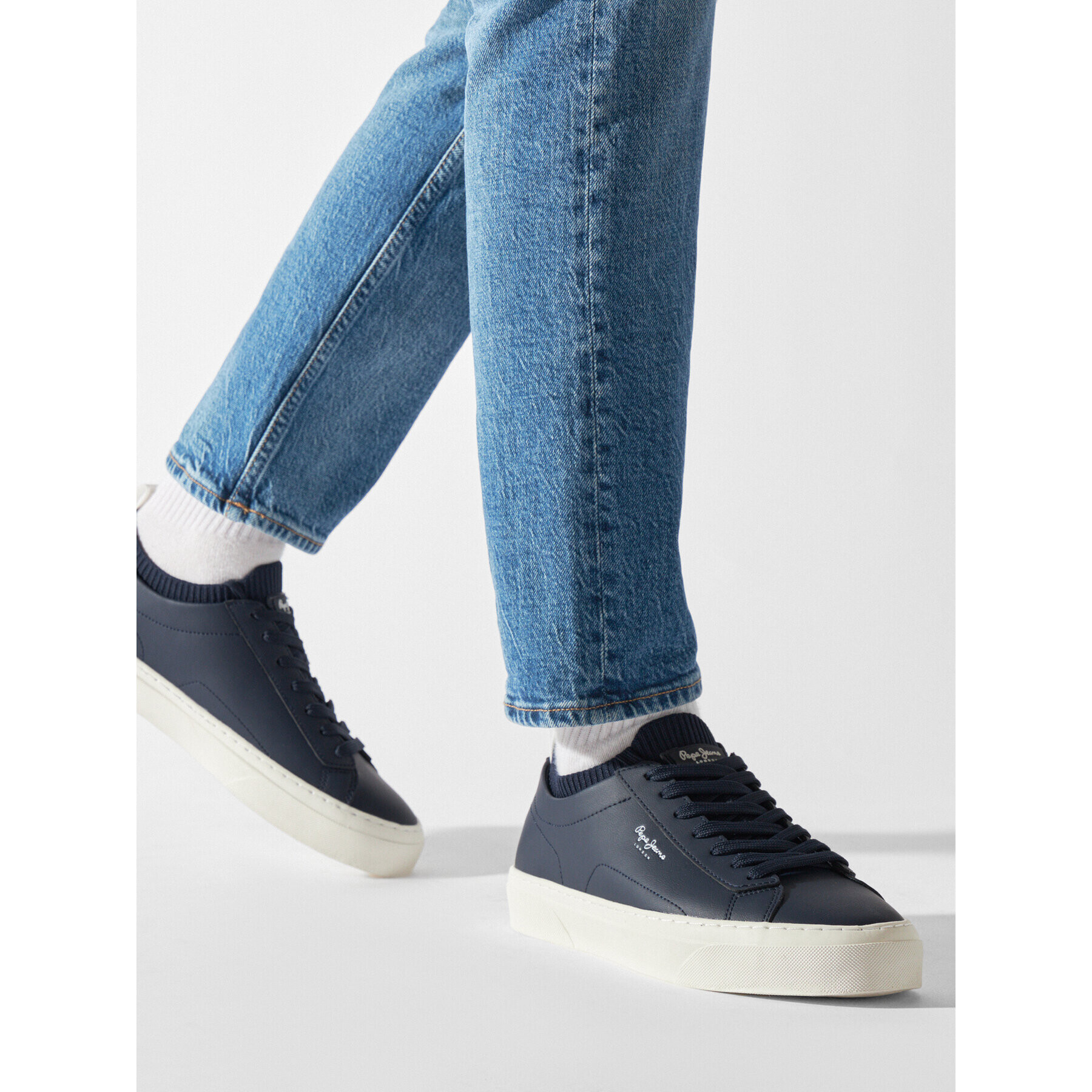 Pepe Jeans Sneakers Yogi Sock PMS30928 Bleumarin - Pled.ro