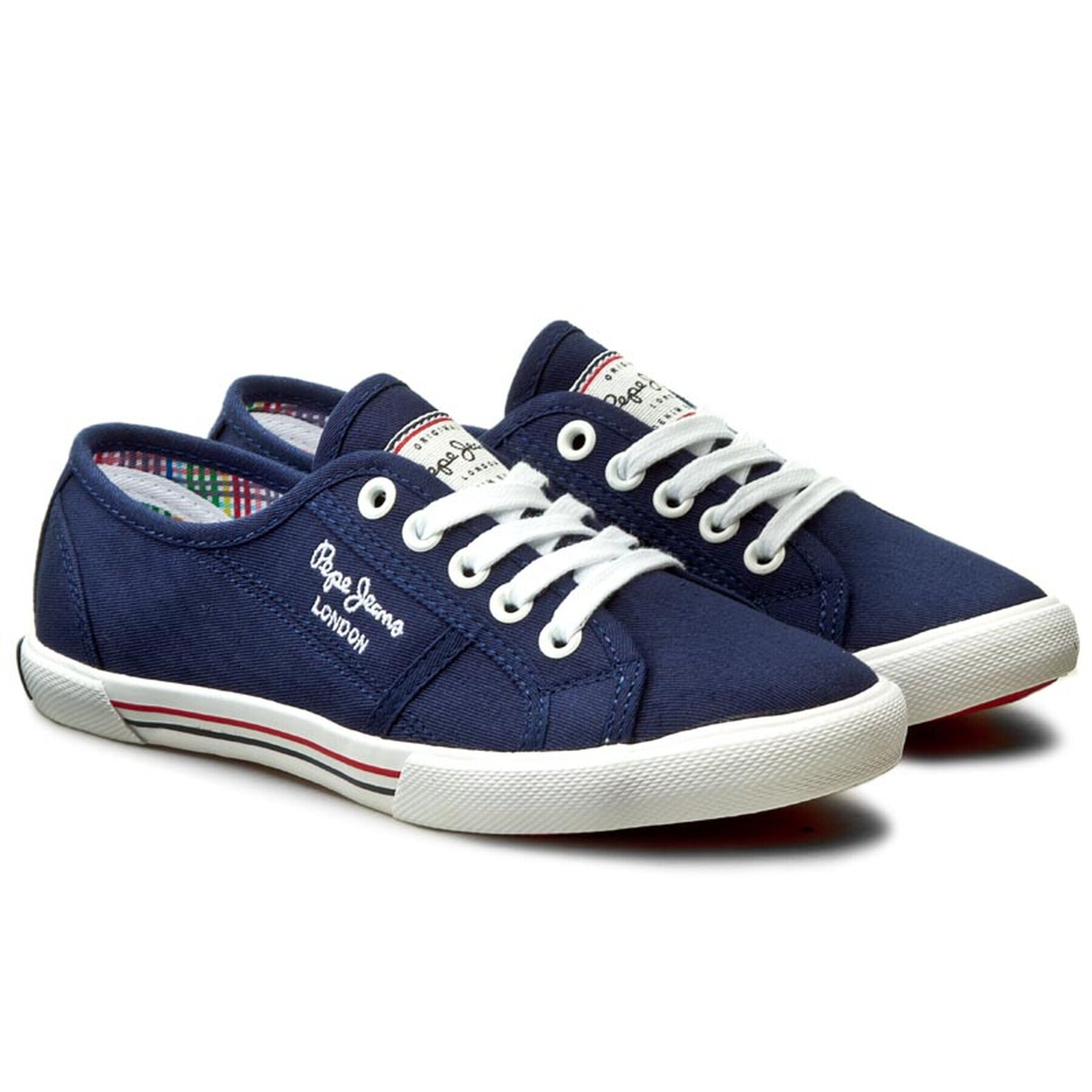 Pepe Jeans Teniși Aberlady Basic 17 PLS30500 Bleumarin - Pled.ro