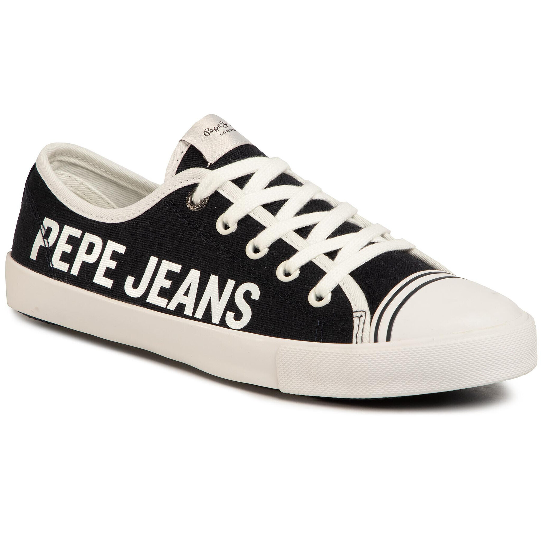 Pepe Jeans Teniși Gery Branding PLS30954 Negru - Pled.ro