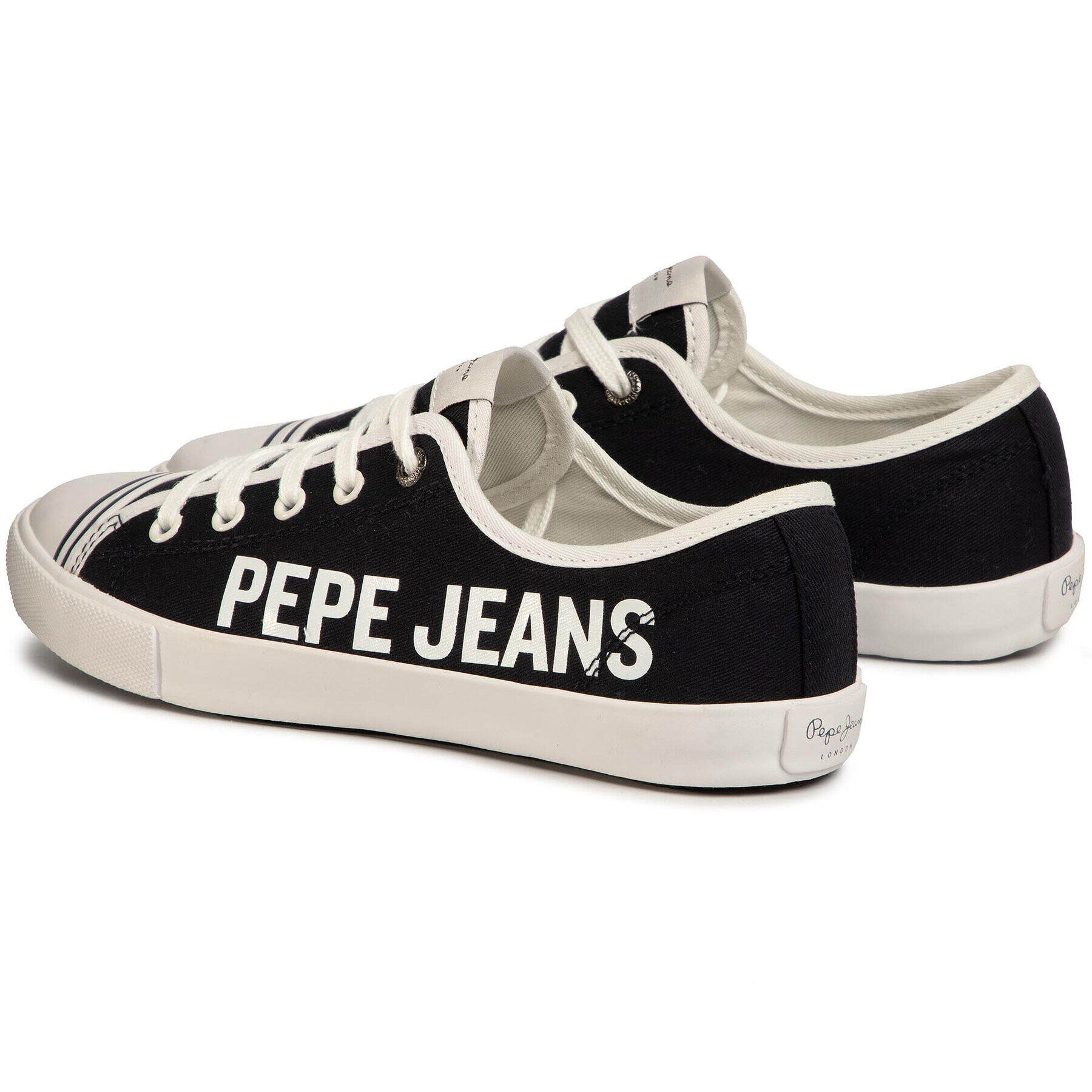 Pepe Jeans Teniși Gery Branding PLS30954 Negru - Pled.ro