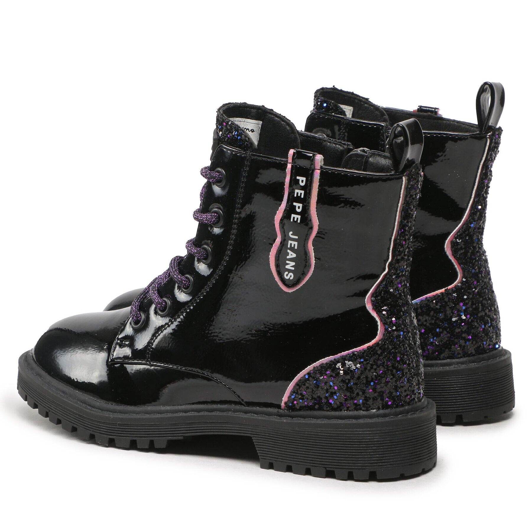 Pepe Jeans Trappers Hatton Glitter PGS50185 Negru - Pled.ro