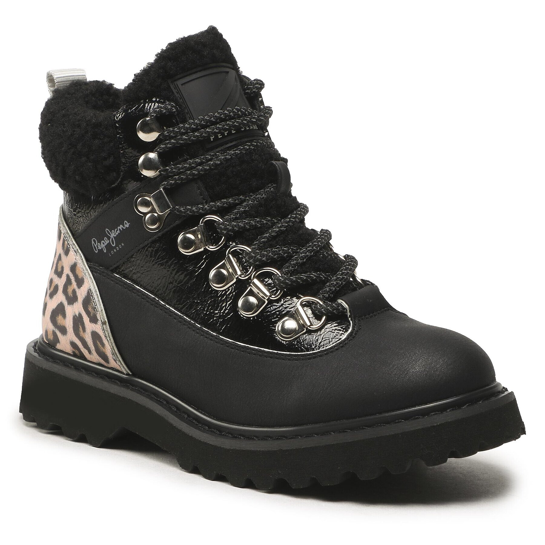 Pepe Jeans Trappers Leia K2 Girl PGS50188 Negru - Pled.ro