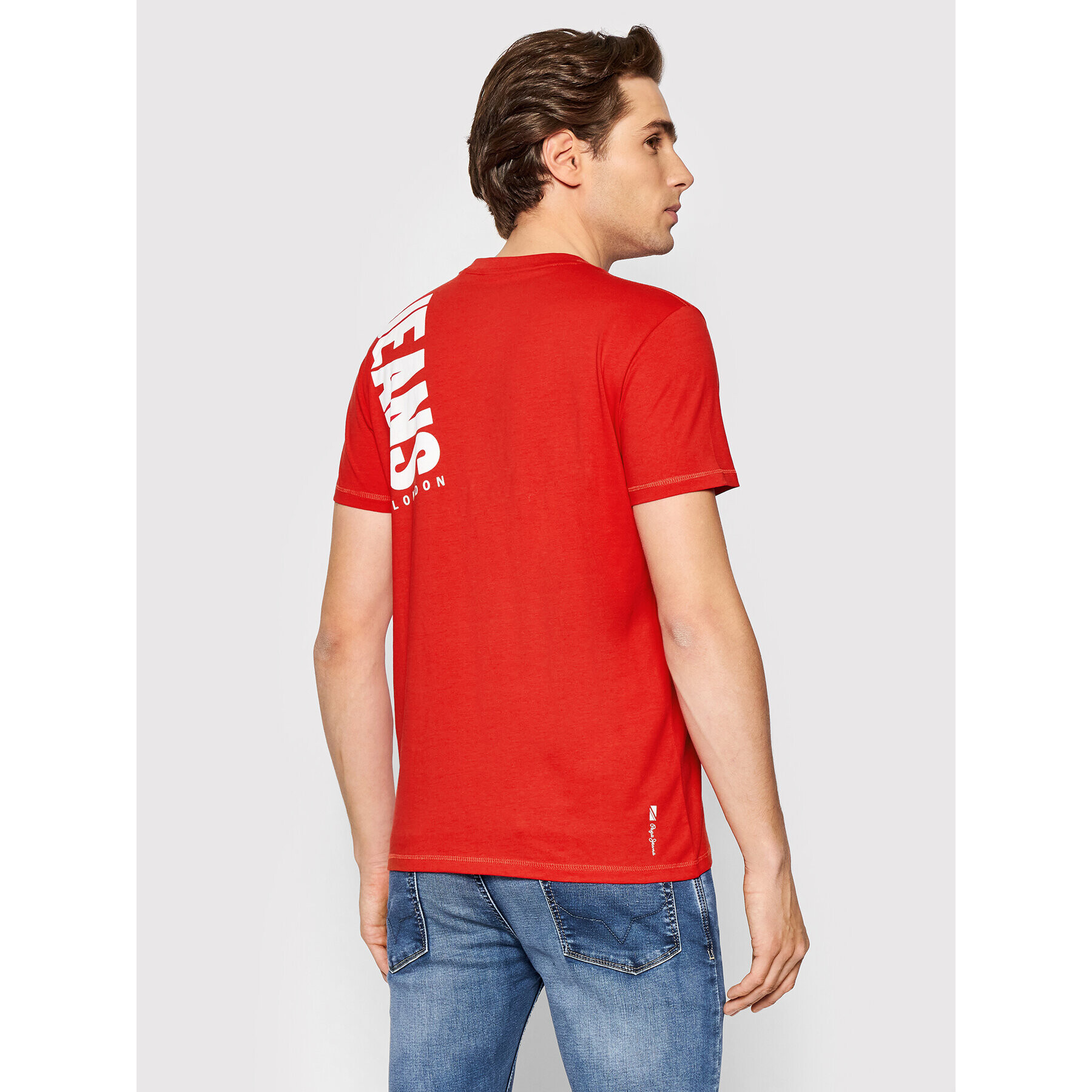 Pepe Jeans Tricou Aerol PM508229 Roșu Slim Fit - Pled.ro