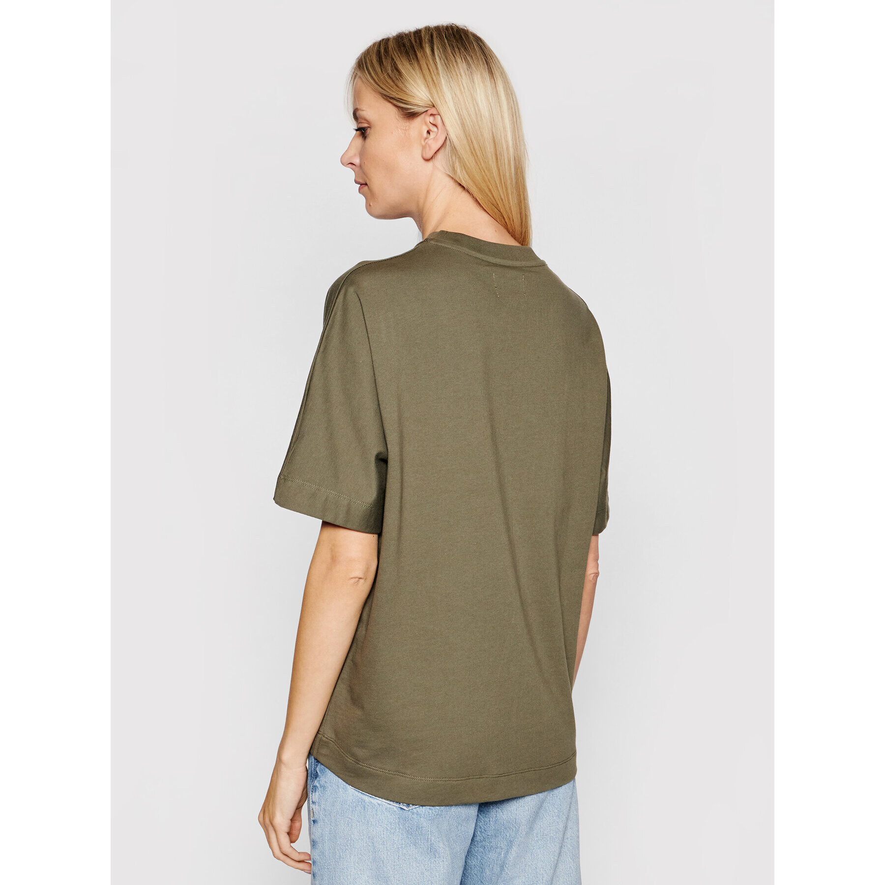 Pepe Jeans Tricou Agnes PL581101 Verde Relaxed Fit - Pled.ro