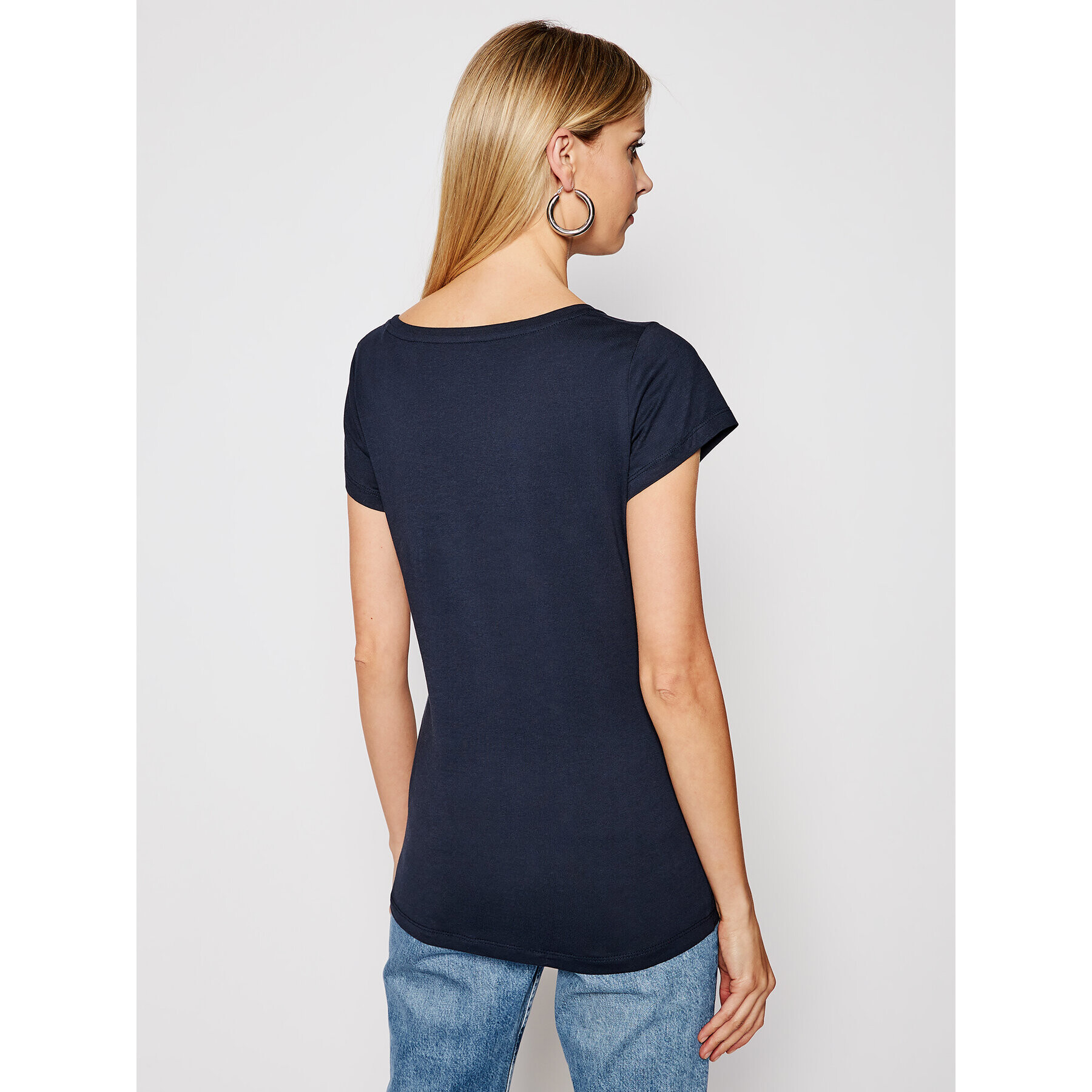 Pepe Jeans Tricou Alessa PL504795 Bleumarin Regular Fit - Pled.ro