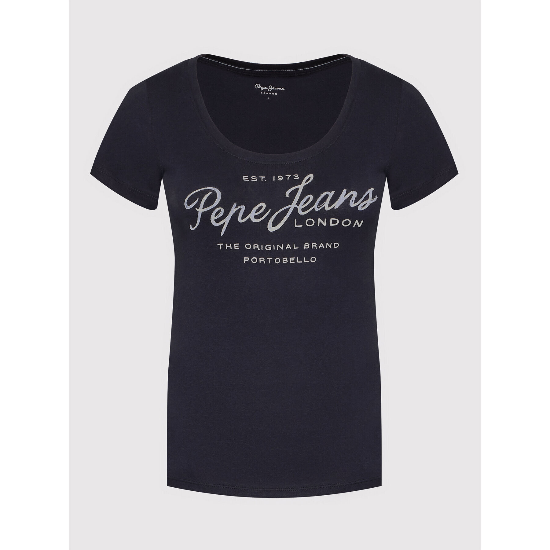 Pepe Jeans Tricou Baia PL505123 Bleumarin Regular Fit - Pled.ro