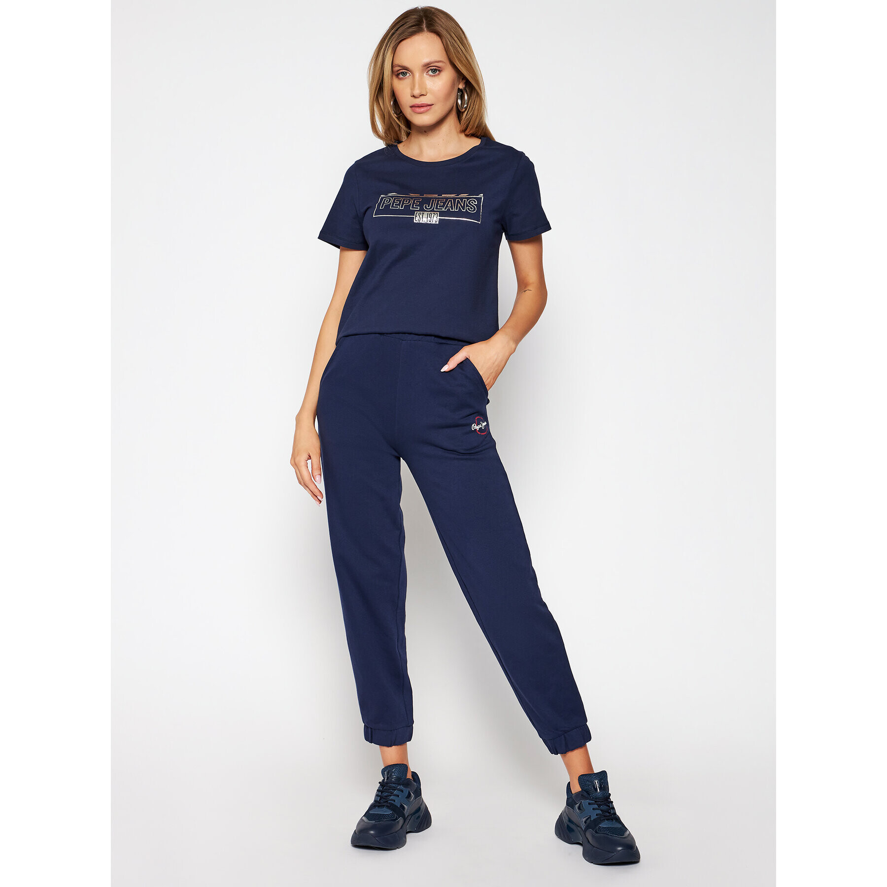 Pepe Jeans Tricou Betty PL504815 Bleumarin Regular Fit - Pled.ro