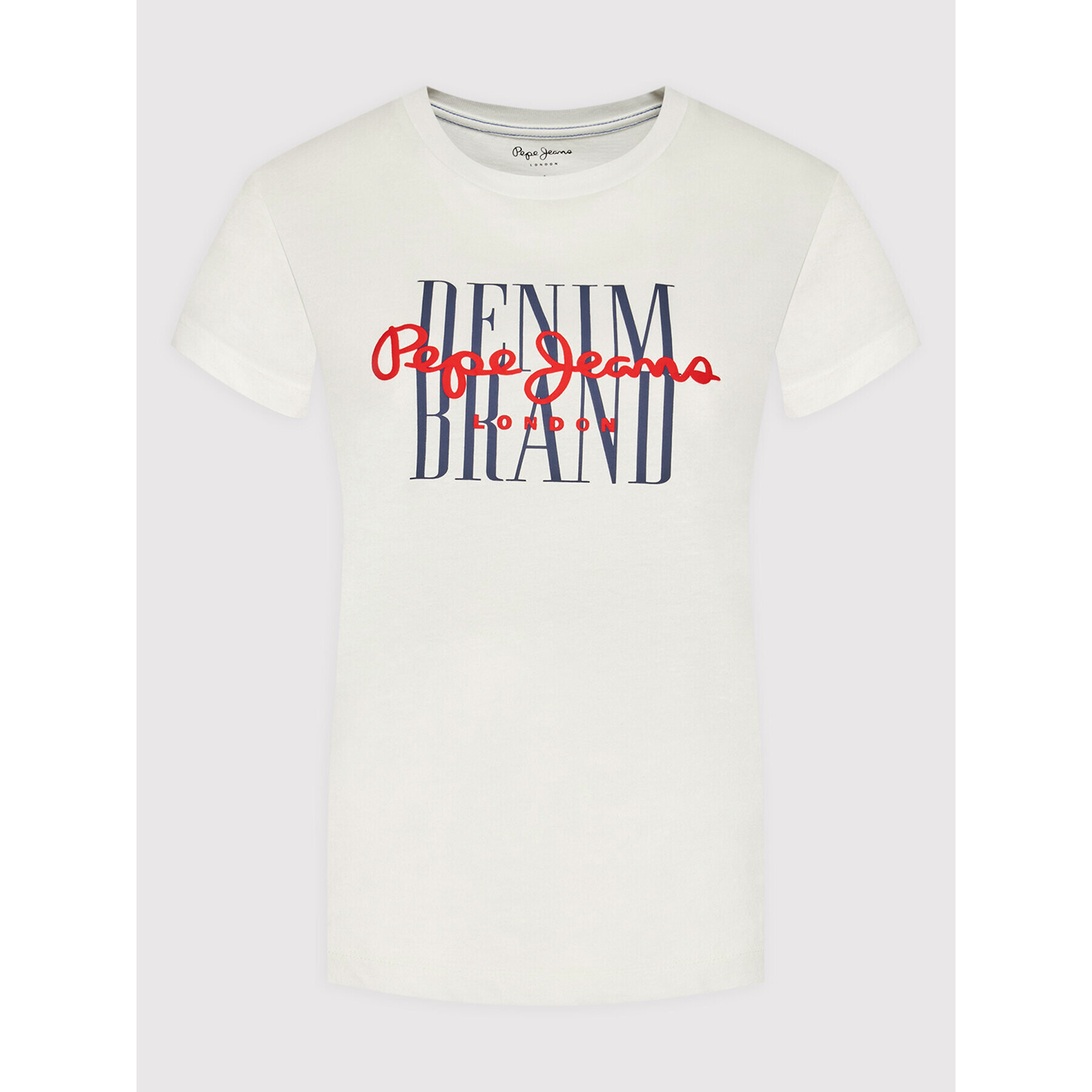 Pepe Jeans Tricou Camille PL505147 Alb Regular Fit - Pled.ro