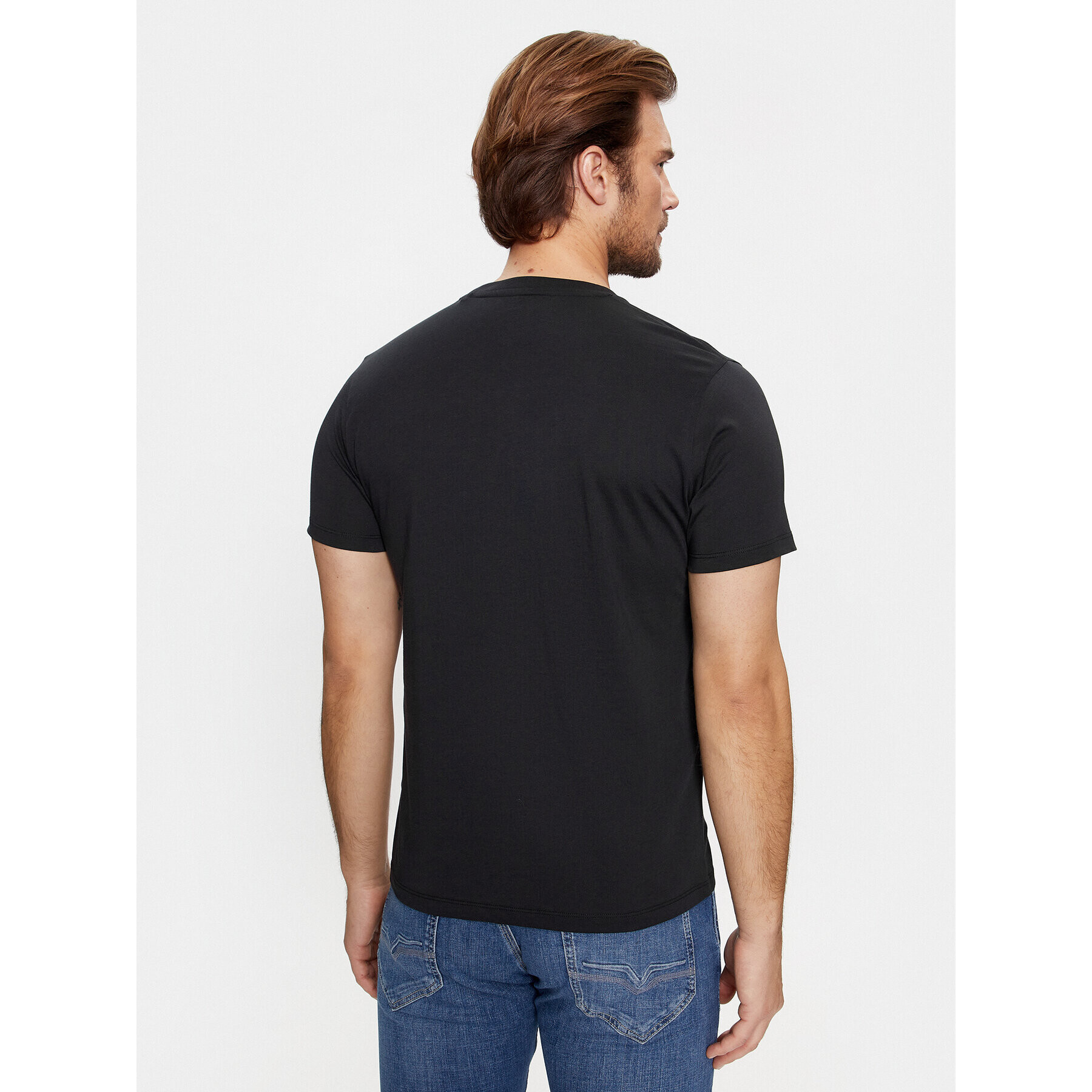 Pepe Jeans Tricou Castle PM509204 Negru Regular Fit - Pled.ro