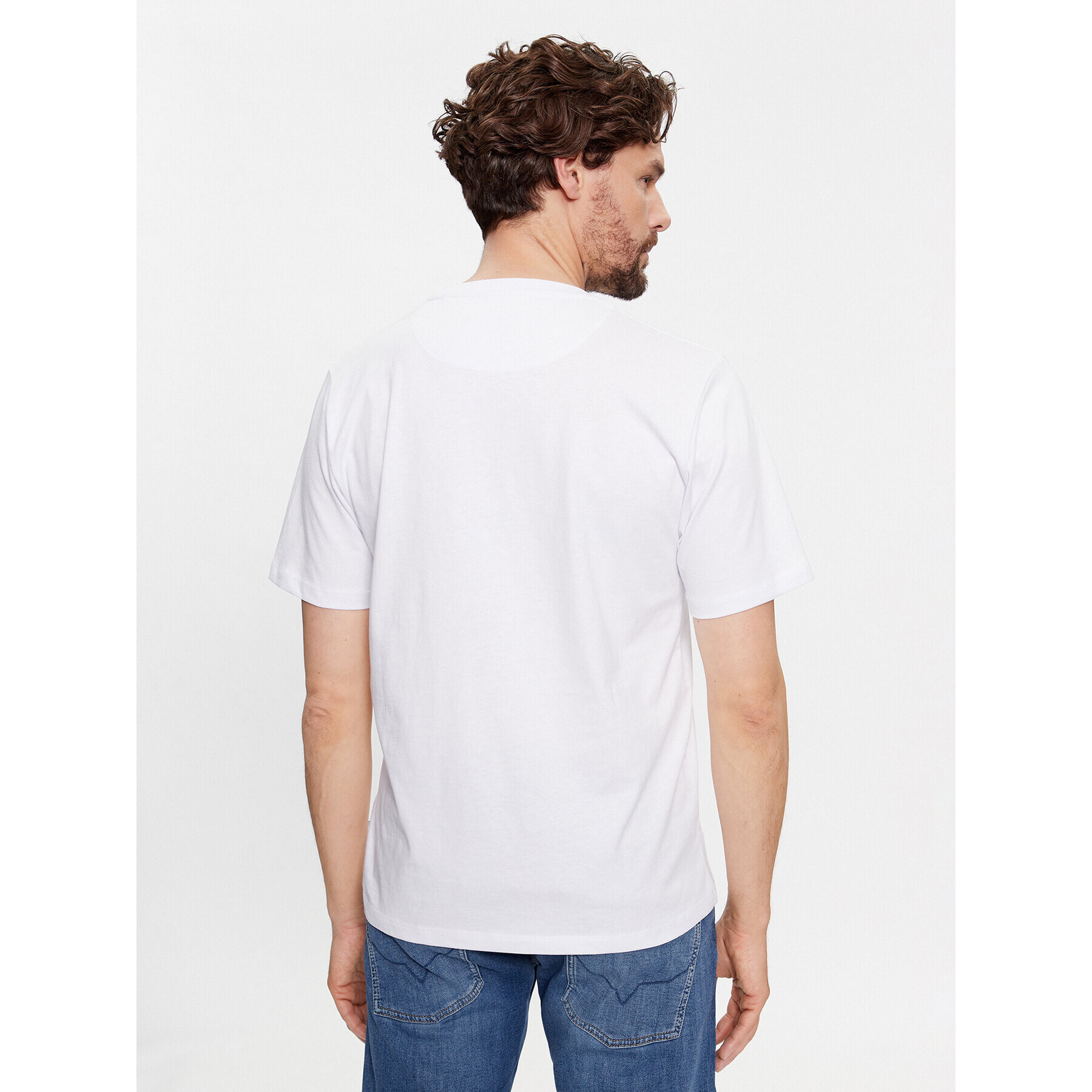 Pepe Jeans Tricou Clement PM509220 Alb Regular Fit - Pled.ro