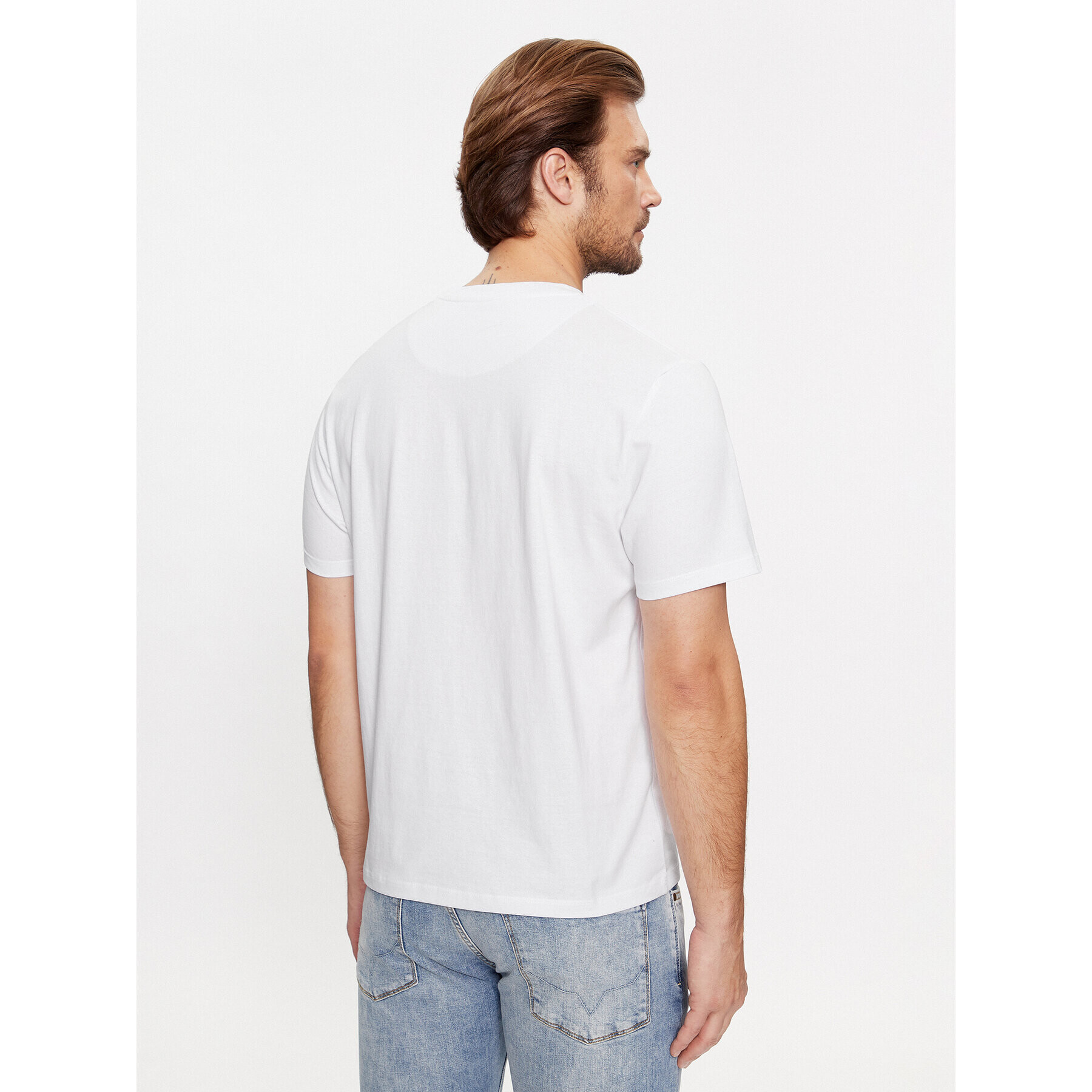 Pepe Jeans Tricou Connor PM509206 Alb Regular Fit - Pled.ro