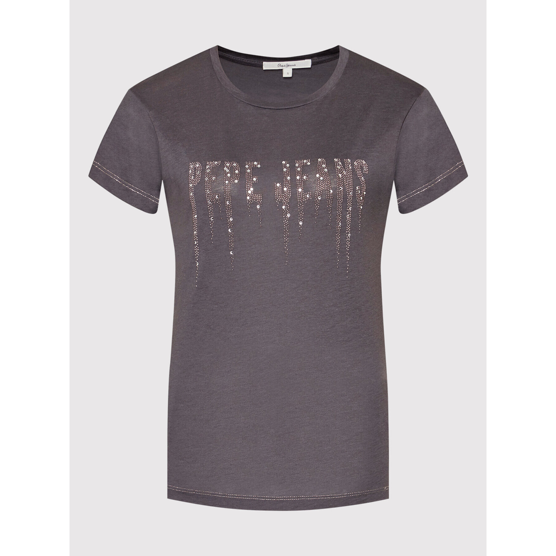 Pepe Jeans Tricou Debo PL504997 Gri Regular Fit - Pled.ro