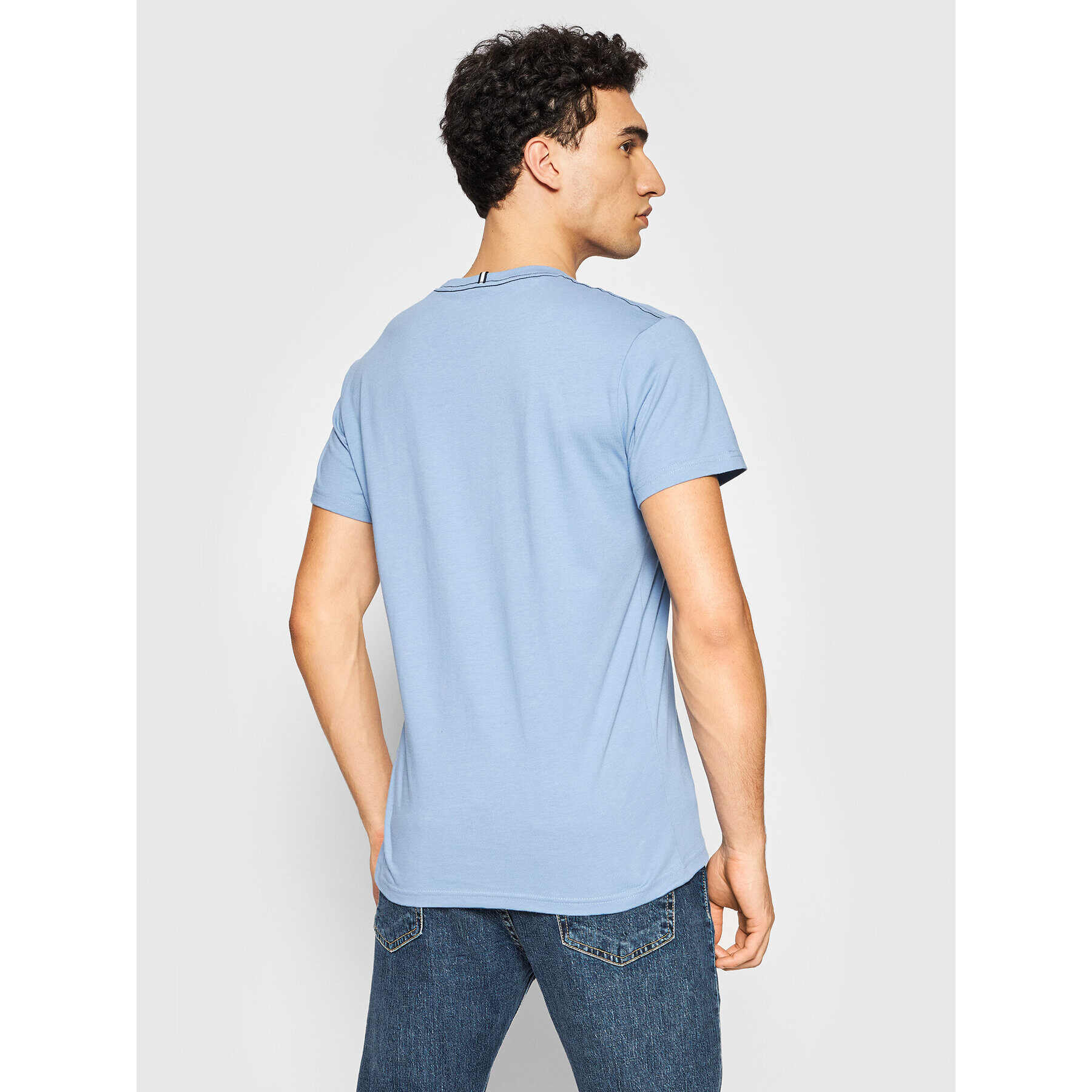 Pepe Jeans Tricou Derek PM508011 Albastru Regular Fit - Pled.ro