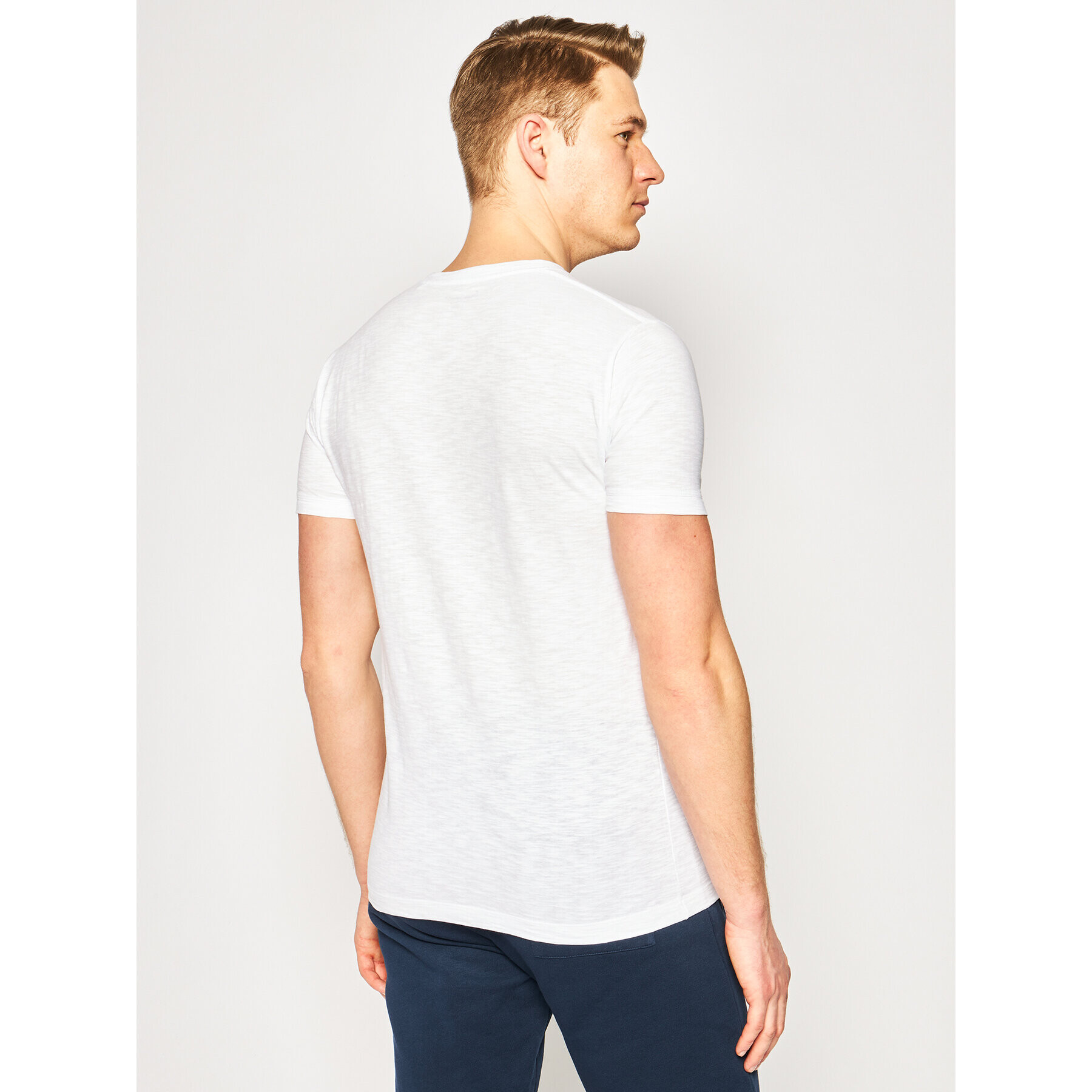 Pepe Jeans Tricou Golders PM503213 Alb Slim Fit - Pled.ro