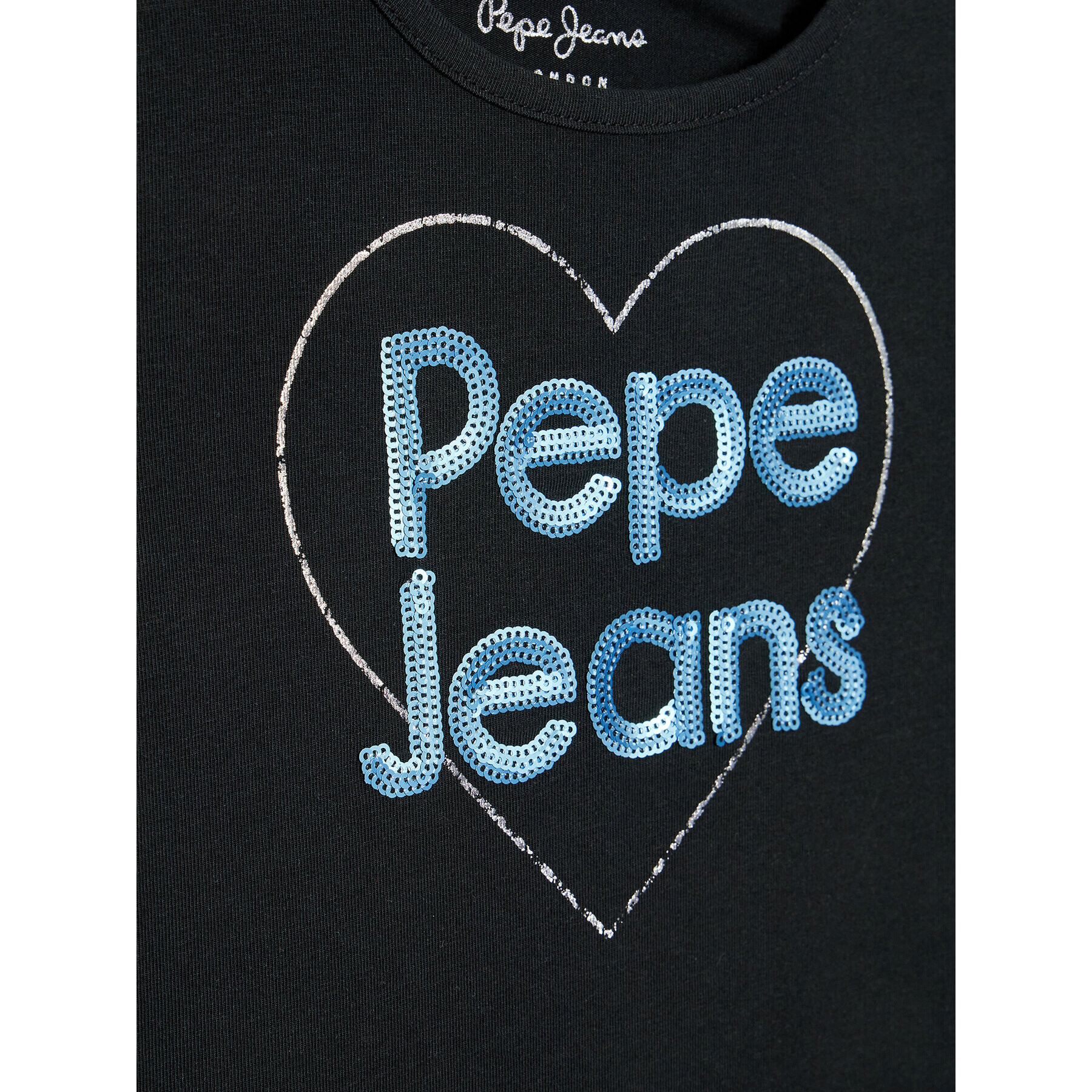 Pepe Jeans Tricou Harriet PG502842 Negru Regular Fit - Pled.ro