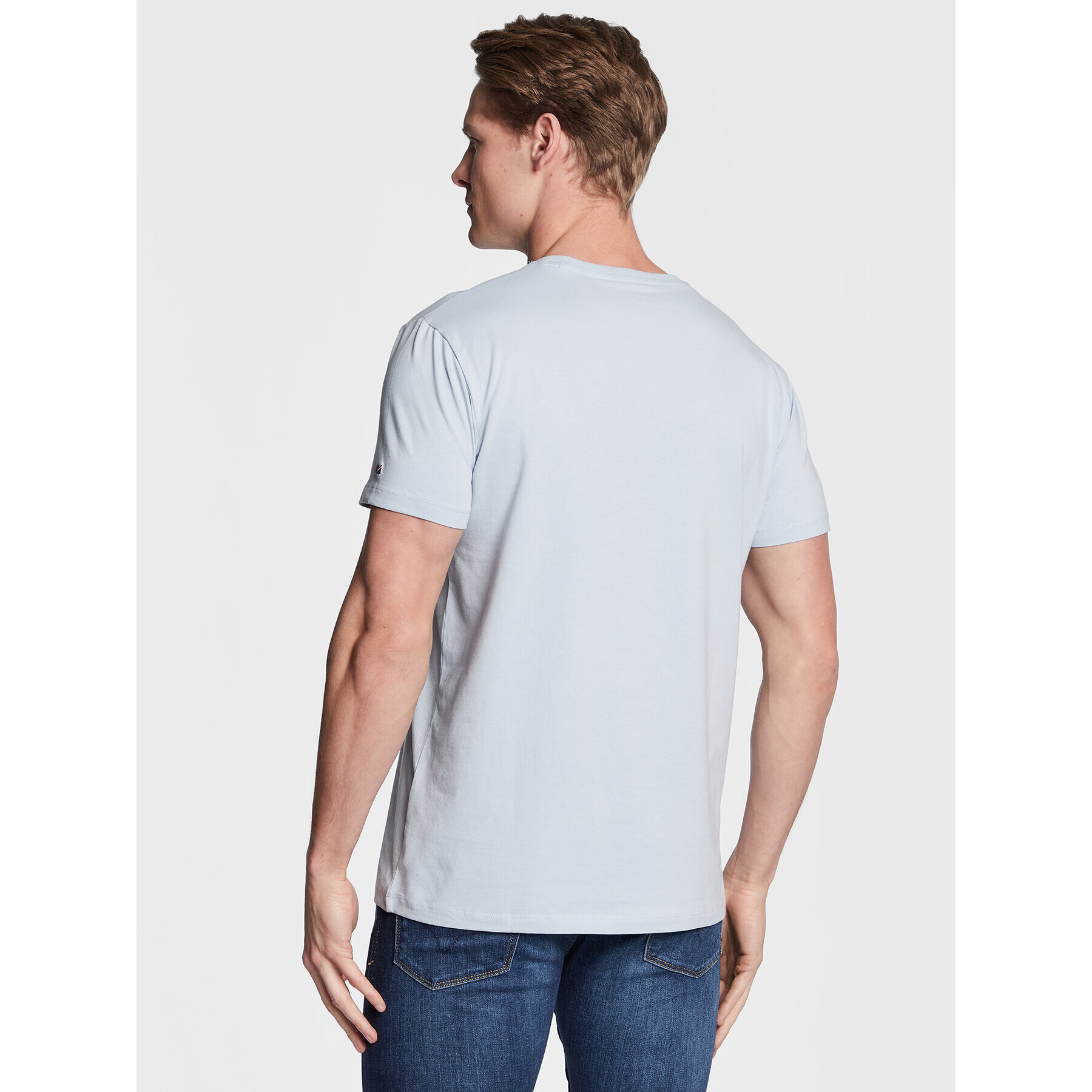 Pepe Jeans Tricou Jack PM508663 Albastru Slim Fit - Pled.ro