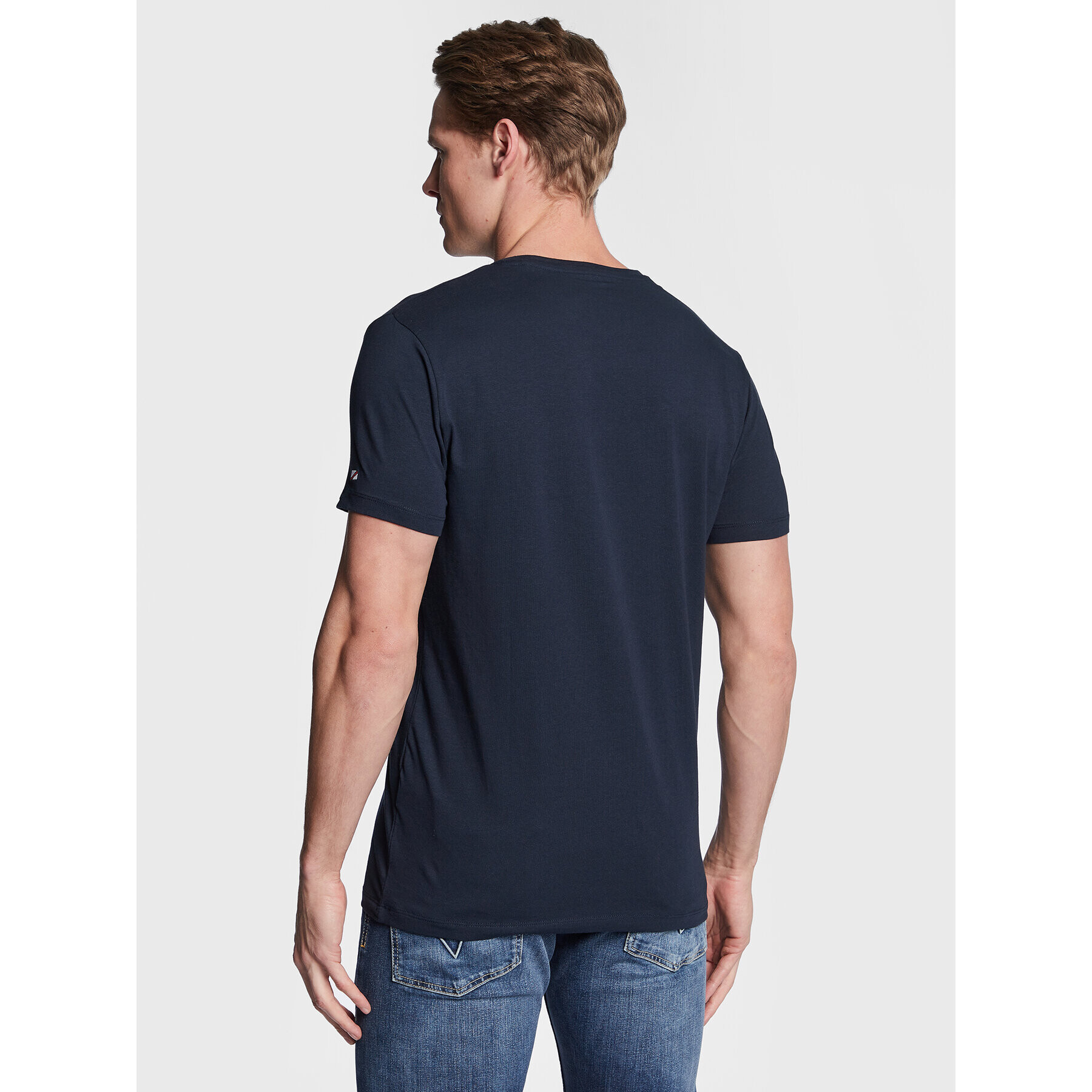 Pepe Jeans Tricou Jack PM508663 Bleumarin Slim Fit - Pled.ro