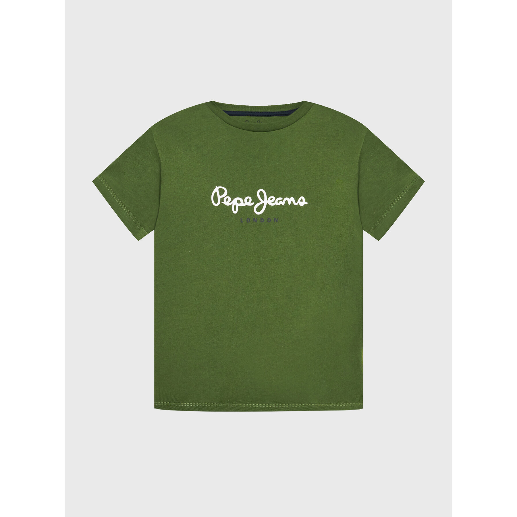 Pepe Jeans Tricou New Art PB503493 Verde Regular Fit - Pled.ro