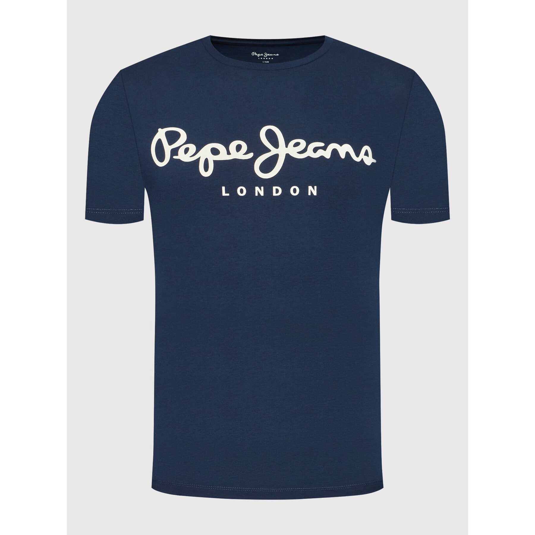 Pepe Jeans Tricou Original PM508210 Bleumarin Slim Fit - Pled.ro