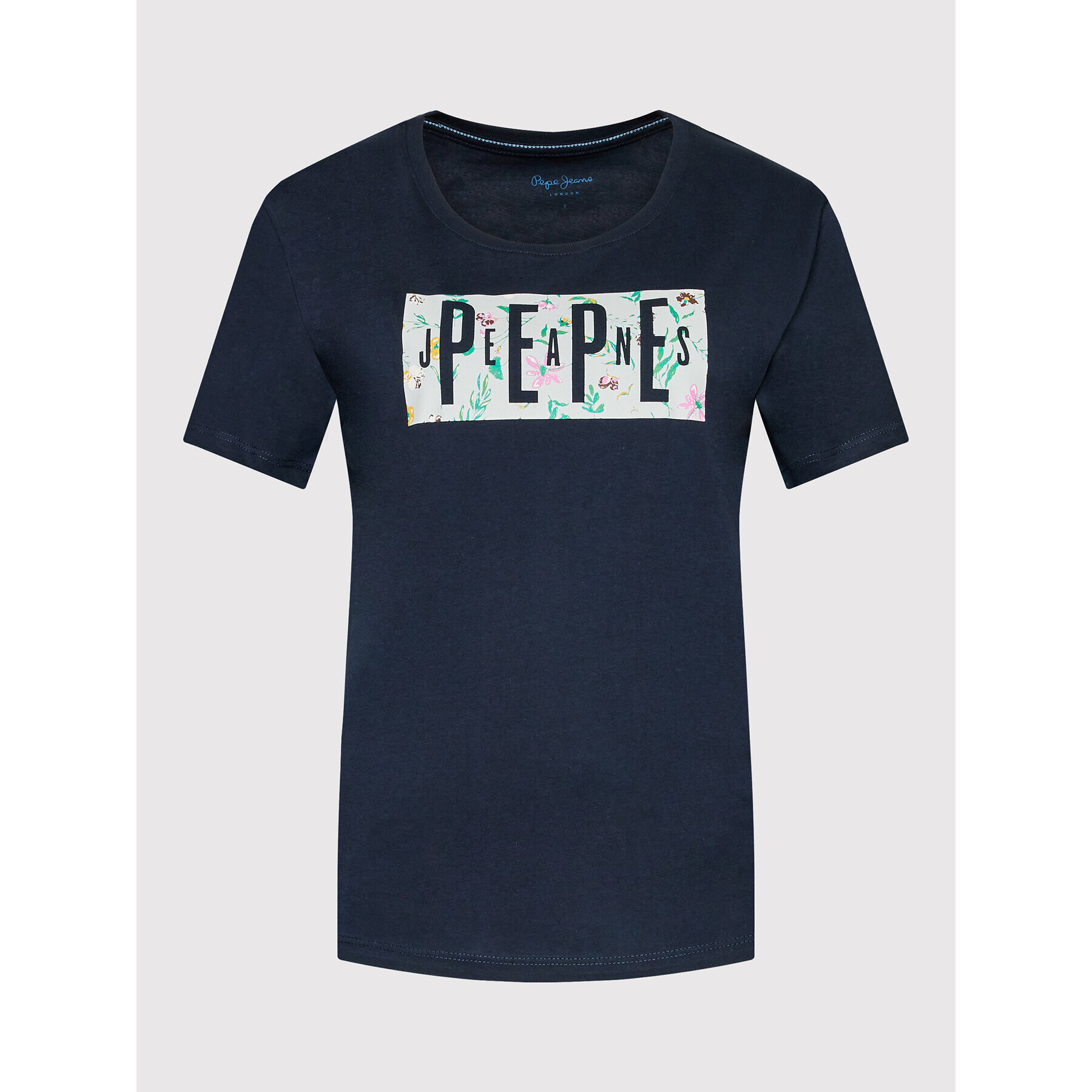 Pepe Jeans Tricou Patsy PL505218 Bleumarin Regular Fit - Pled.ro