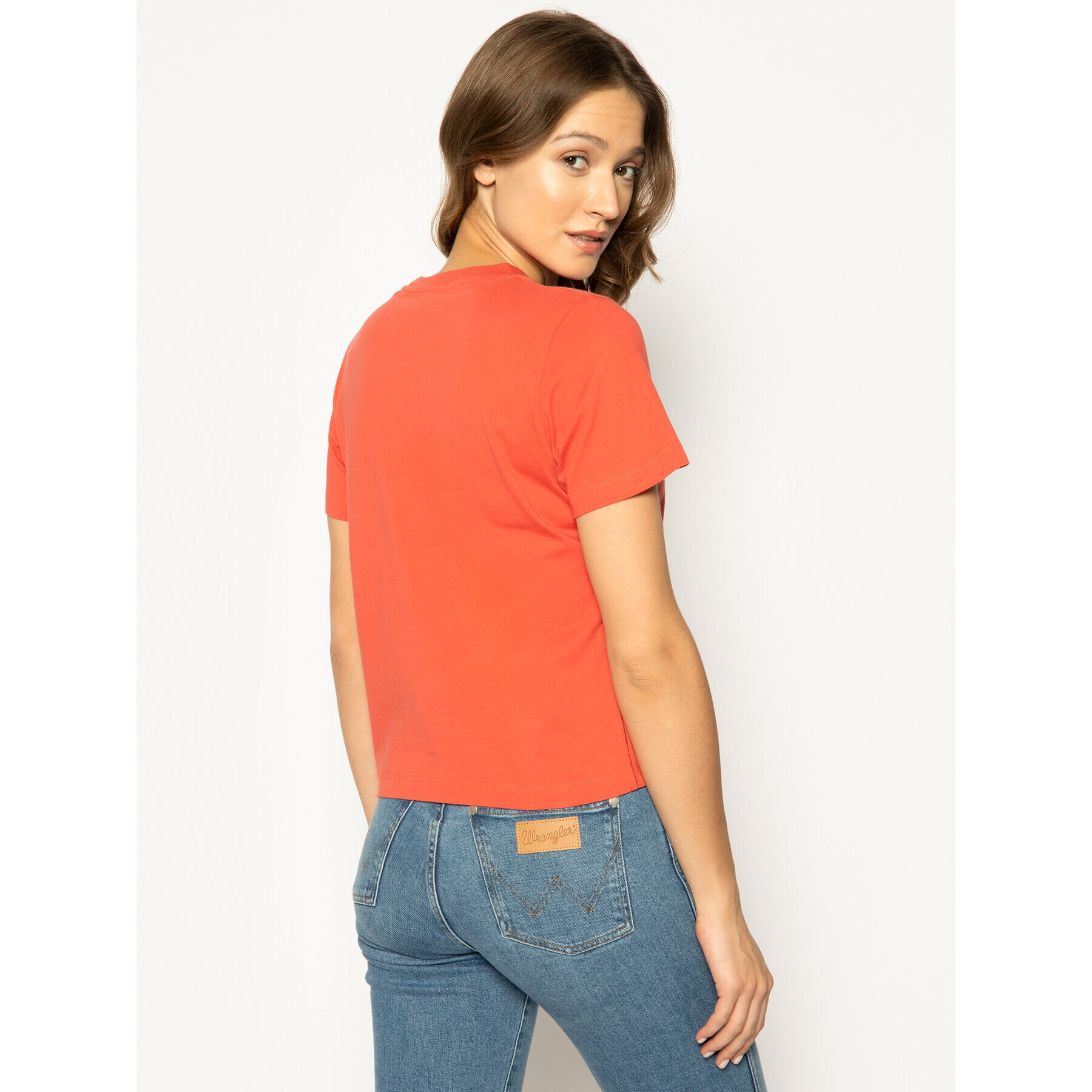 Pepe Jeans Tricou Pearl PL504479 Portocaliu Regular Fit - Pled.ro