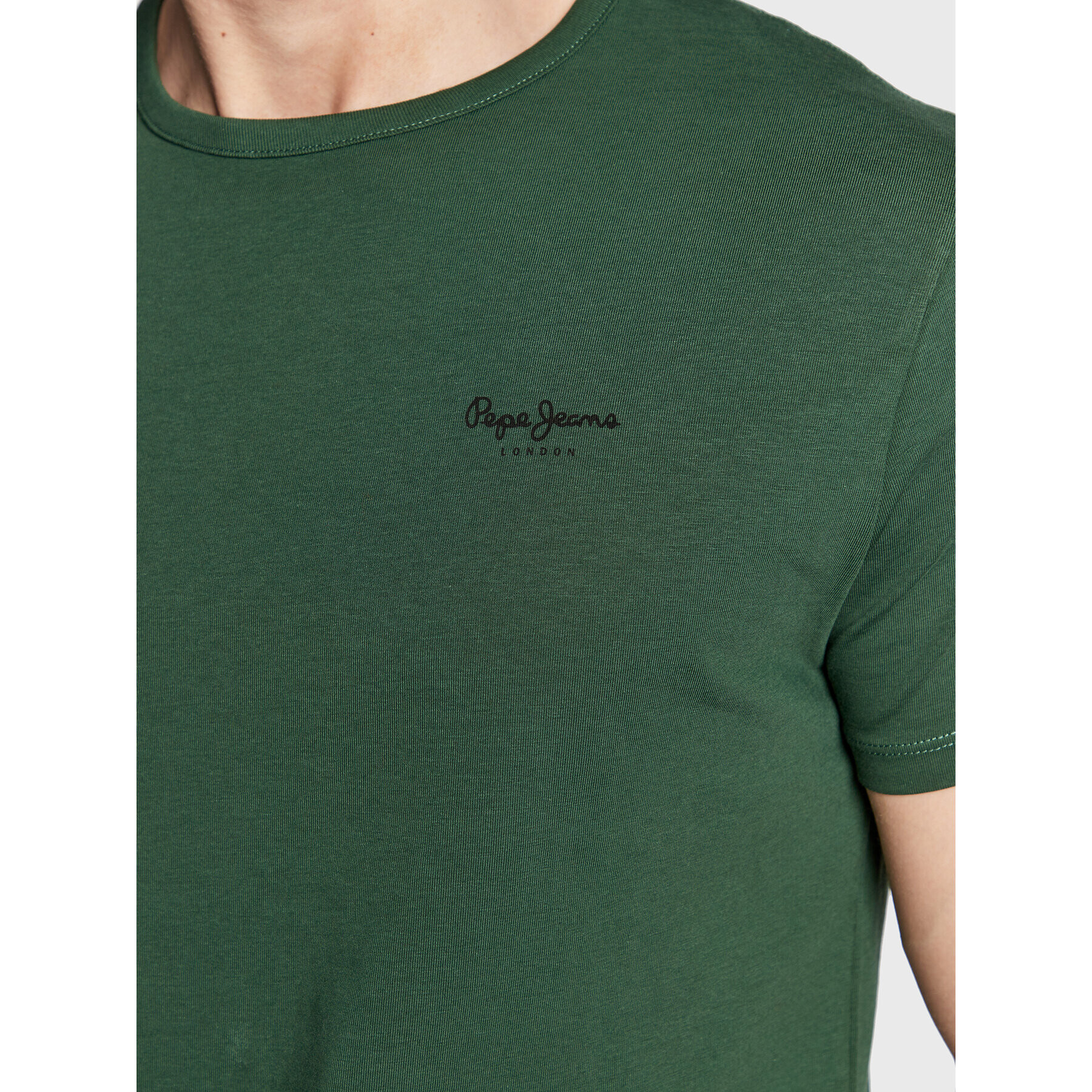 Pepe Jeans Tricou PM508212 Verde Slim Fit - Pled.ro