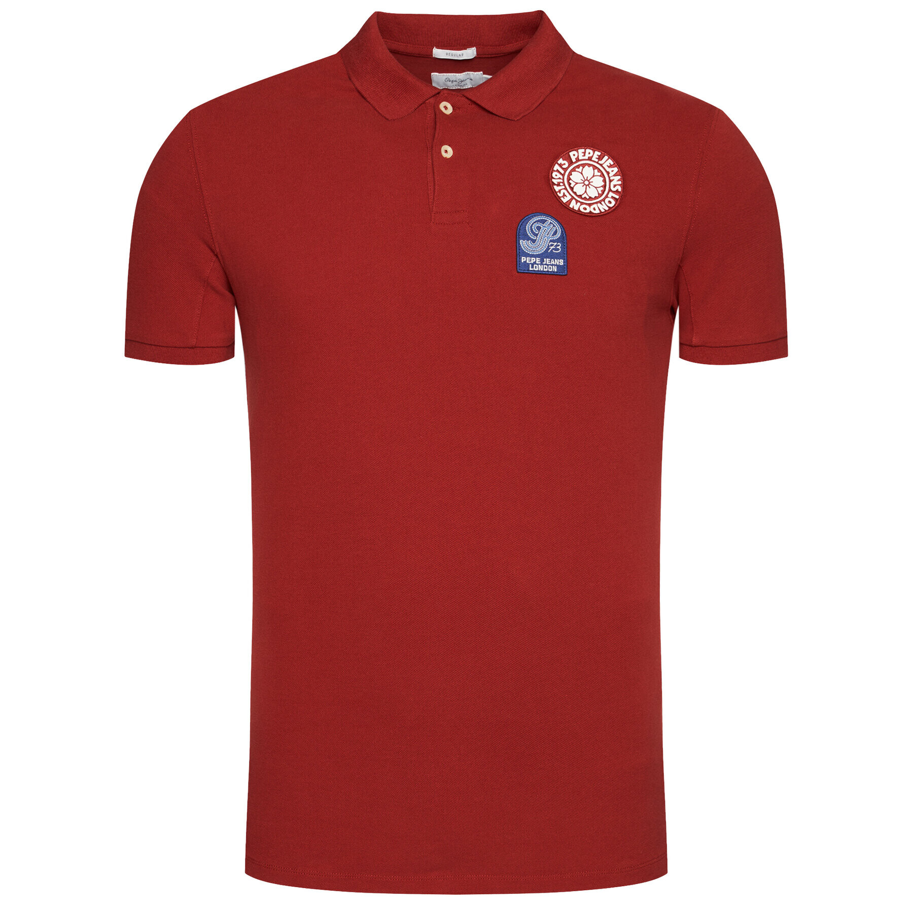 Pepe Jeans Tricou polo Cedric PM541435 Vișiniu Regular Fit - Pled.ro