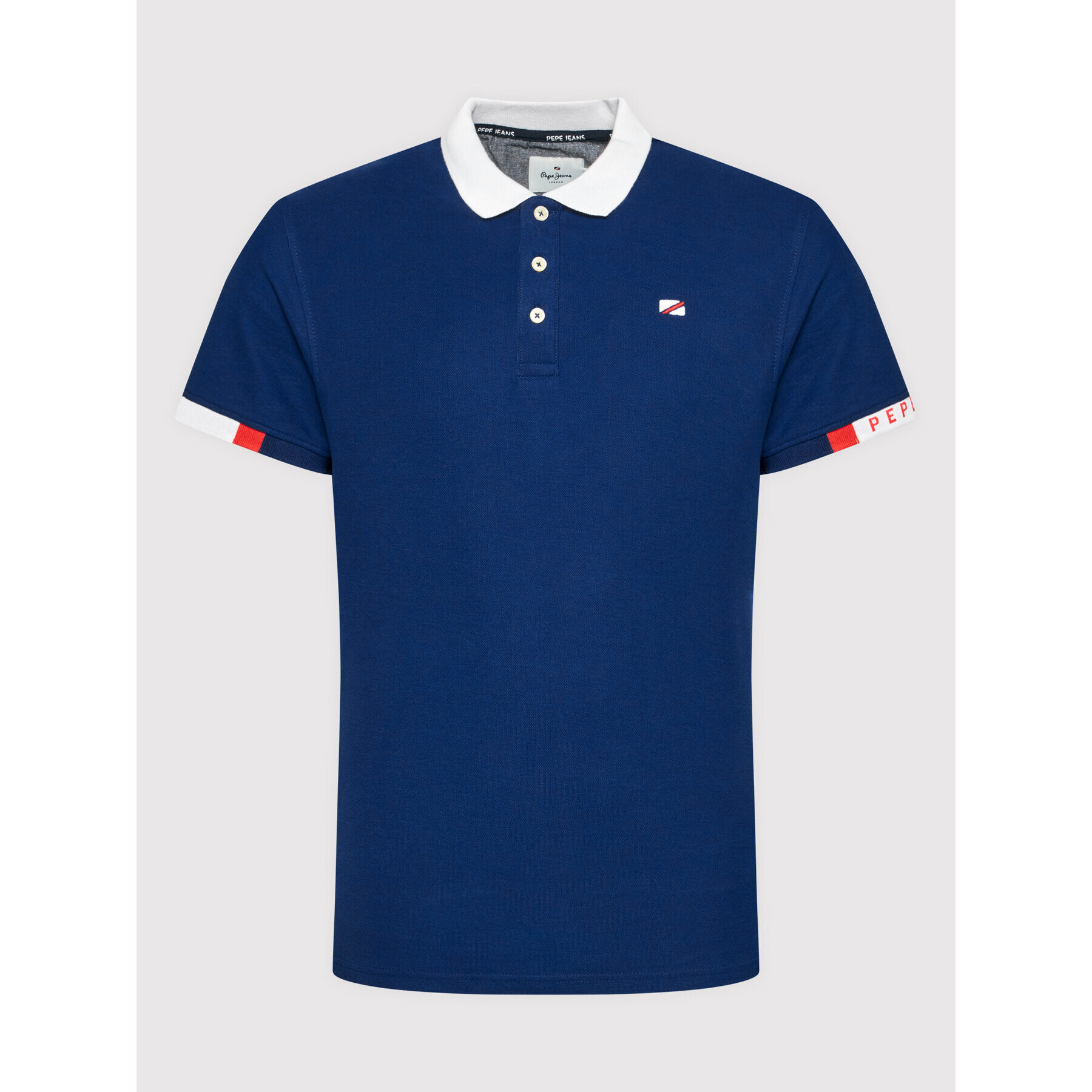 Pepe Jeans Tricou polo Felix PM541833 Bleumarin Regular Fit - Pled.ro