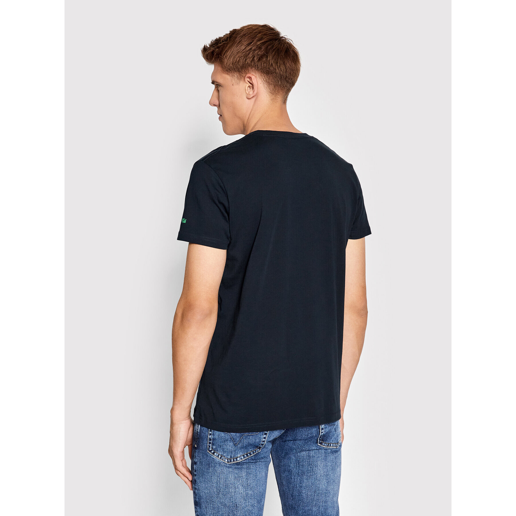 Pepe Jeans Tricou Santino PM508382 Bleumarin Regular Fit - Pled.ro