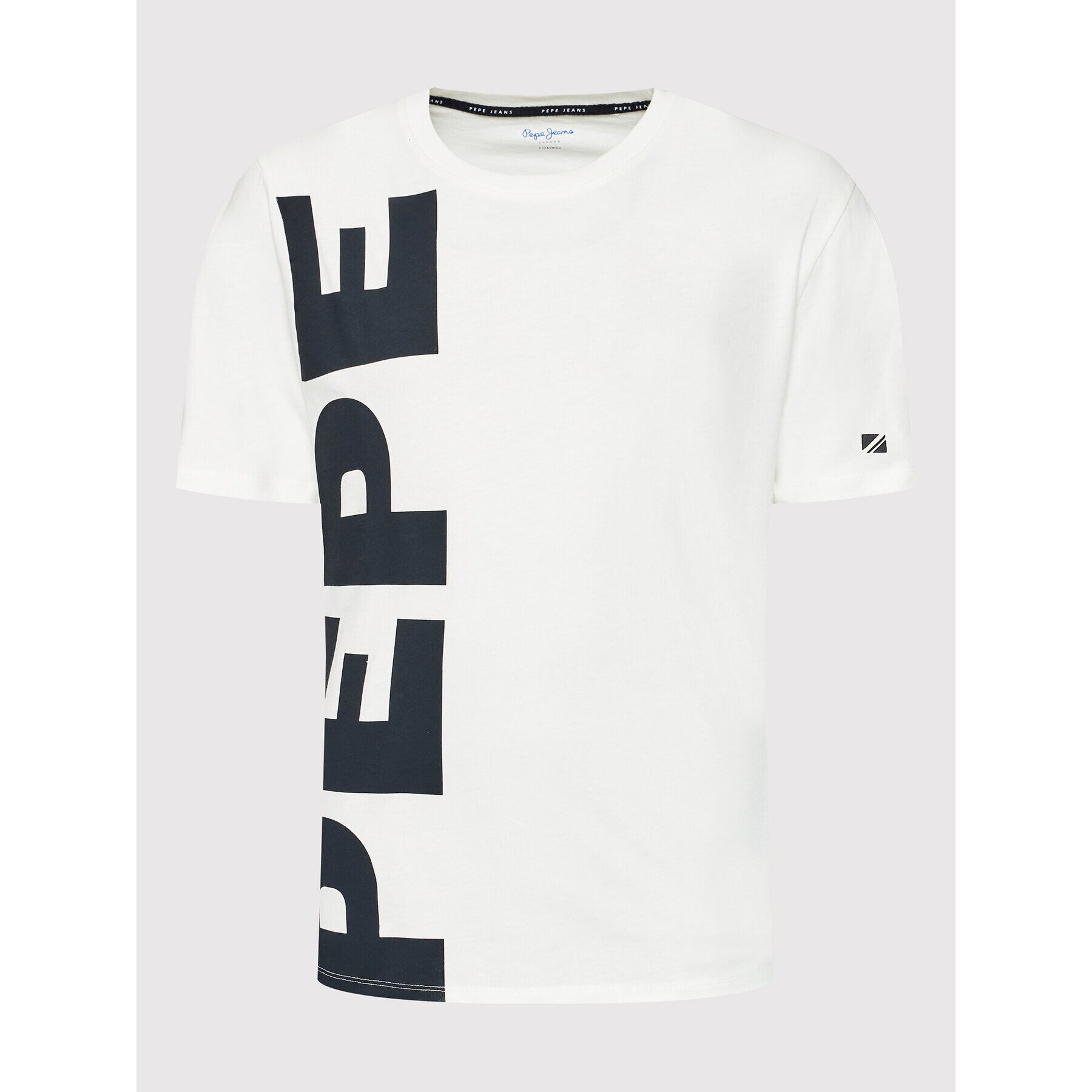 Pepe Jeans Tricou Shedrick PM508374 Alb Relaxed Fit - Pled.ro