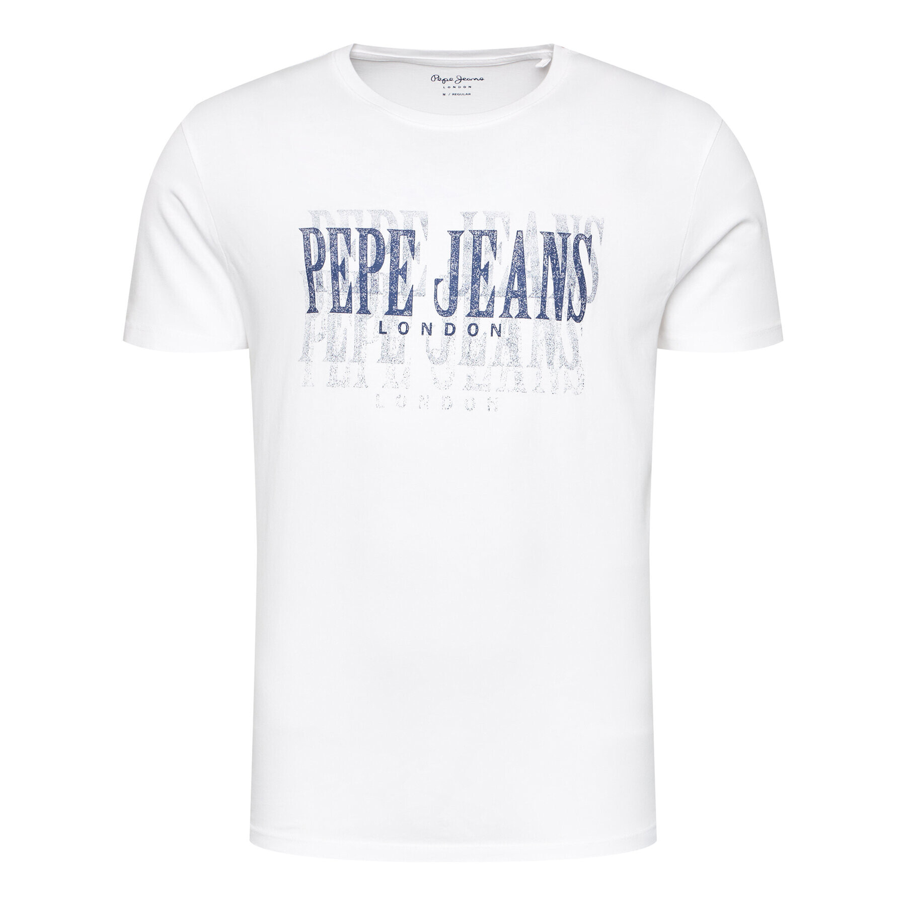 Pepe Jeans Tricou Snow PM507286 Alb Regular Fit - Pled.ro