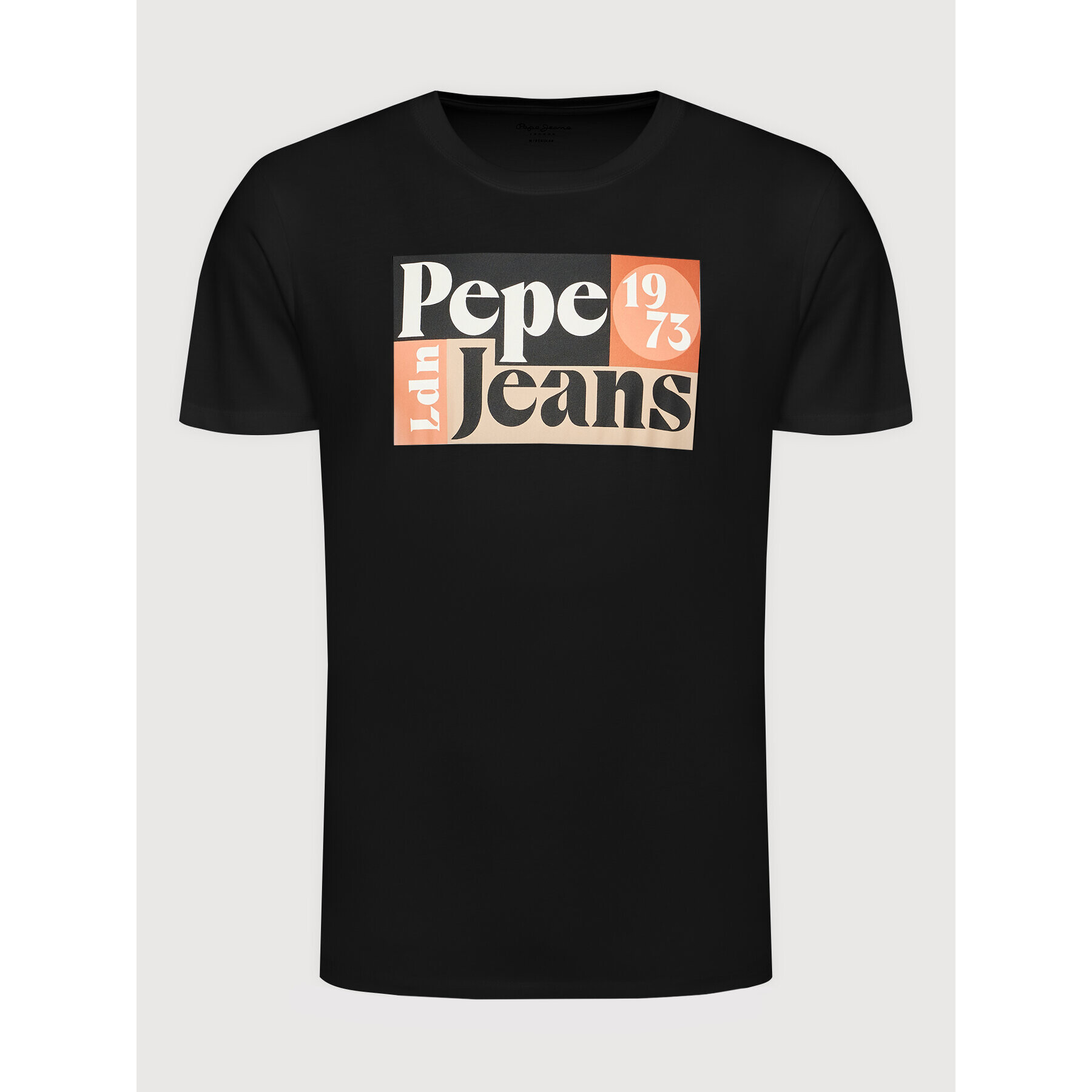 Pepe Jeans Tricou Wells PM507875 Negru Regular Fit - Pled.ro