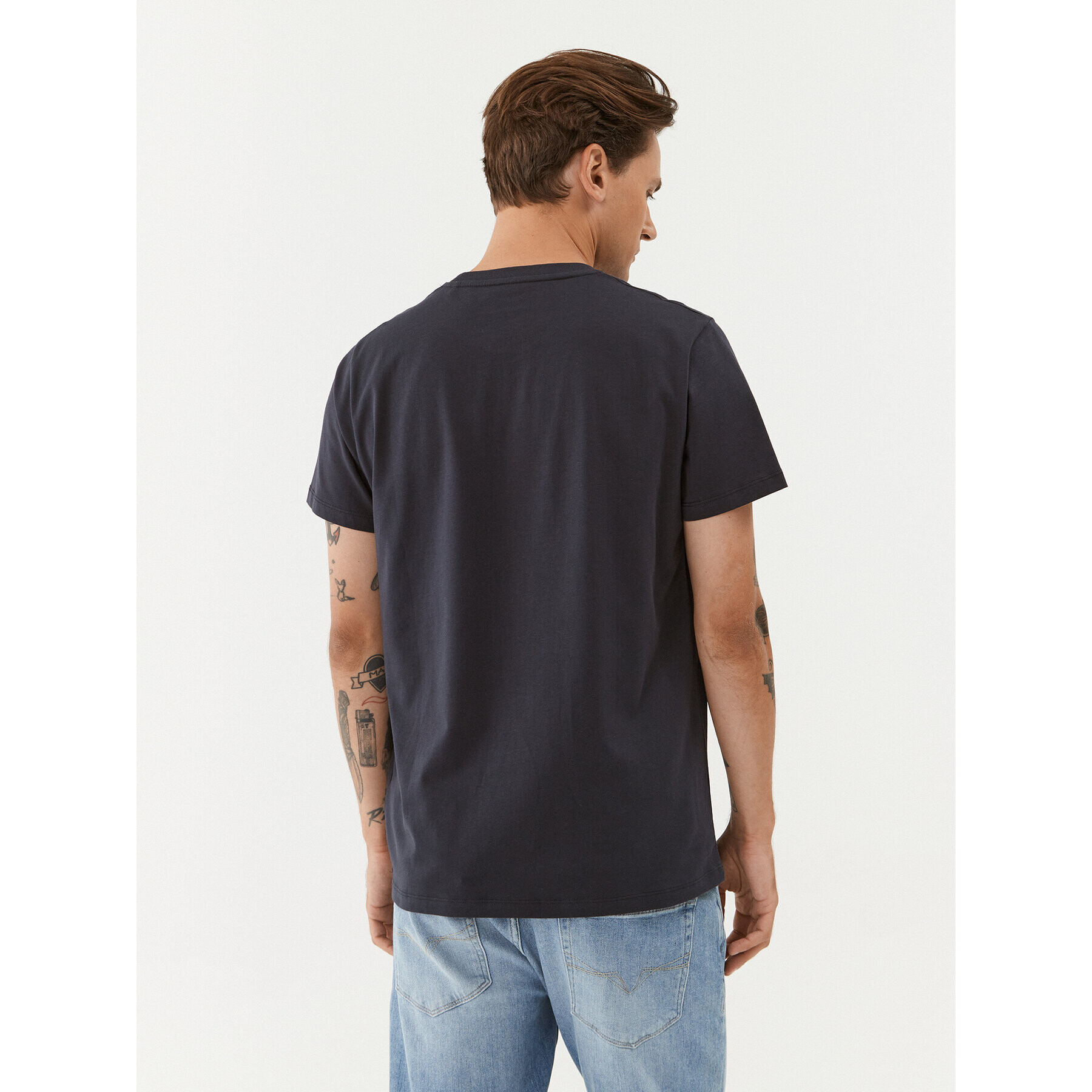 Pepe Jeans Tricou Wido PM509126 Bleumarin Regular Fit - Pled.ro