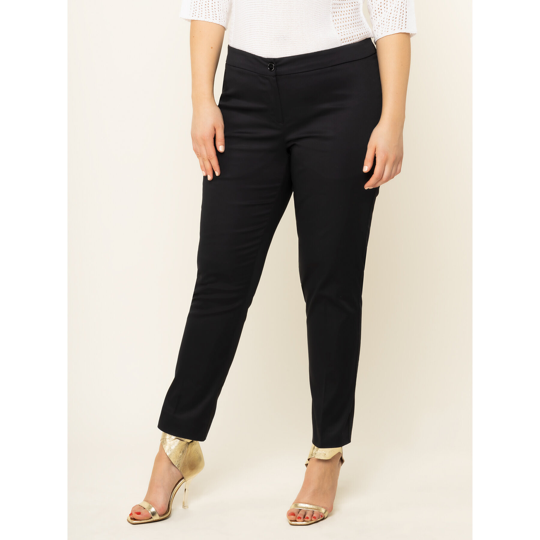 Persona by Marina Rinaldi Pantaloni chino 1132079 Negru Regular Fit - Pled.ro