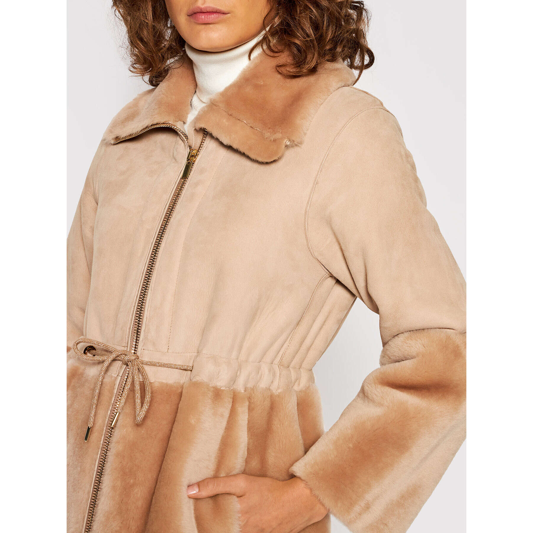 Peserico Cojoc S21327C03 Bej Oversize - Pled.ro