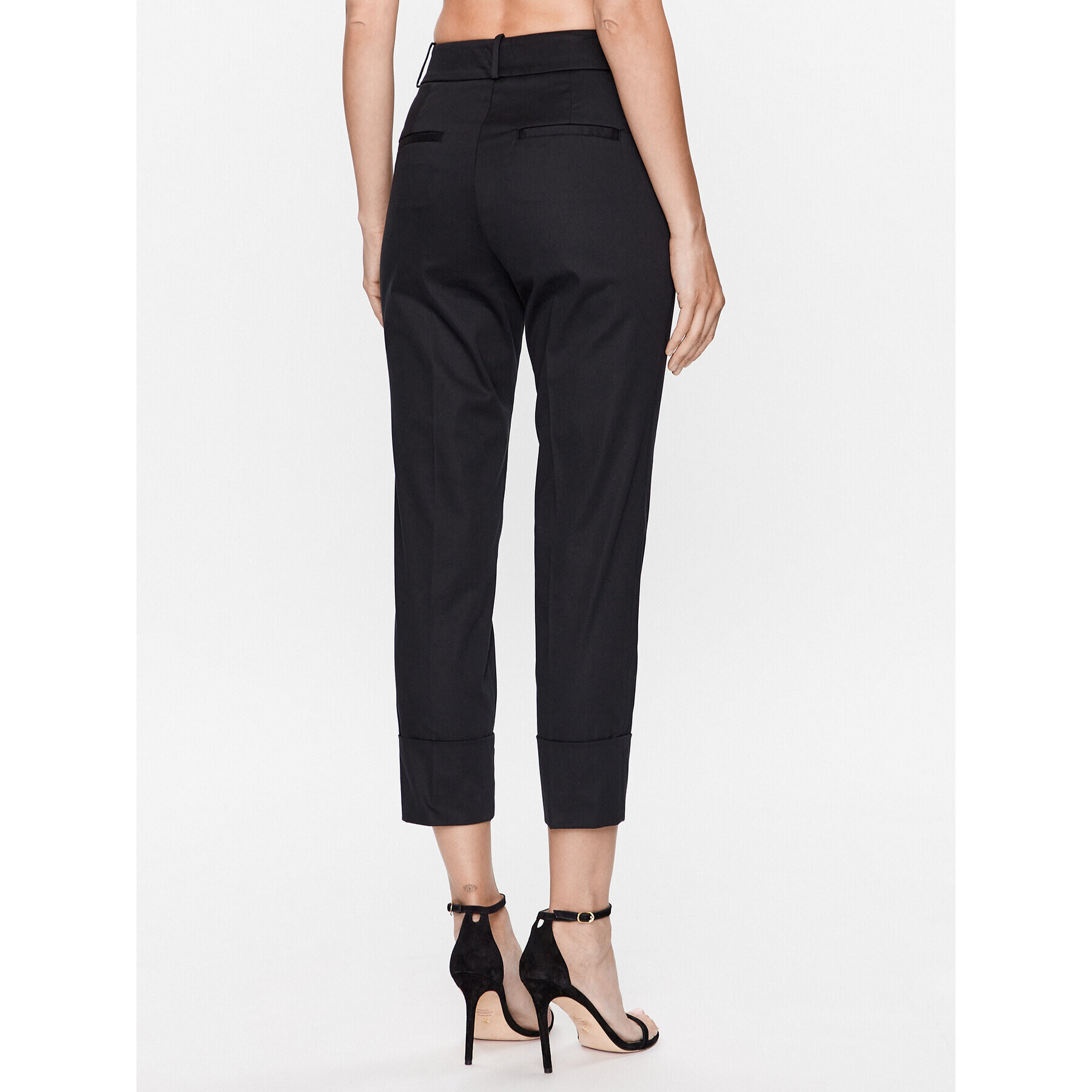 Peserico Pantaloni din material P04629 Negru Regular Fit - Pled.ro