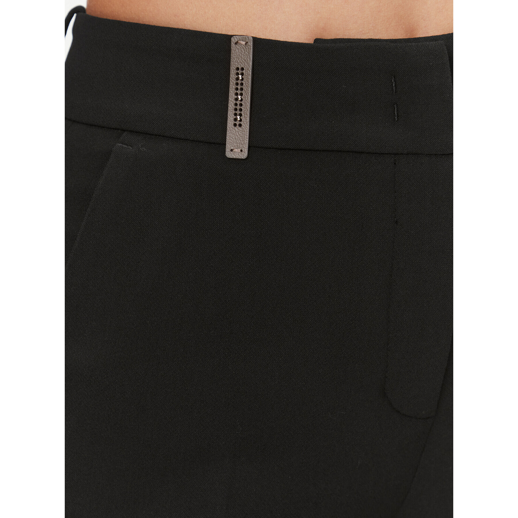 Peserico Pantaloni din material P04763 Negru Regular Fit - Pled.ro