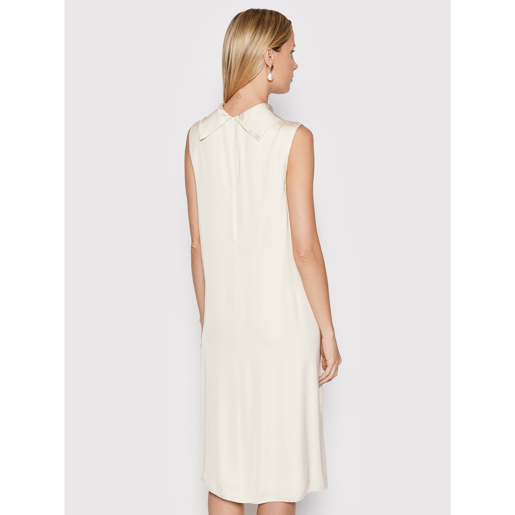 Peserico Rochie cocktail E02448 Bej Regular Fit - Pled.ro