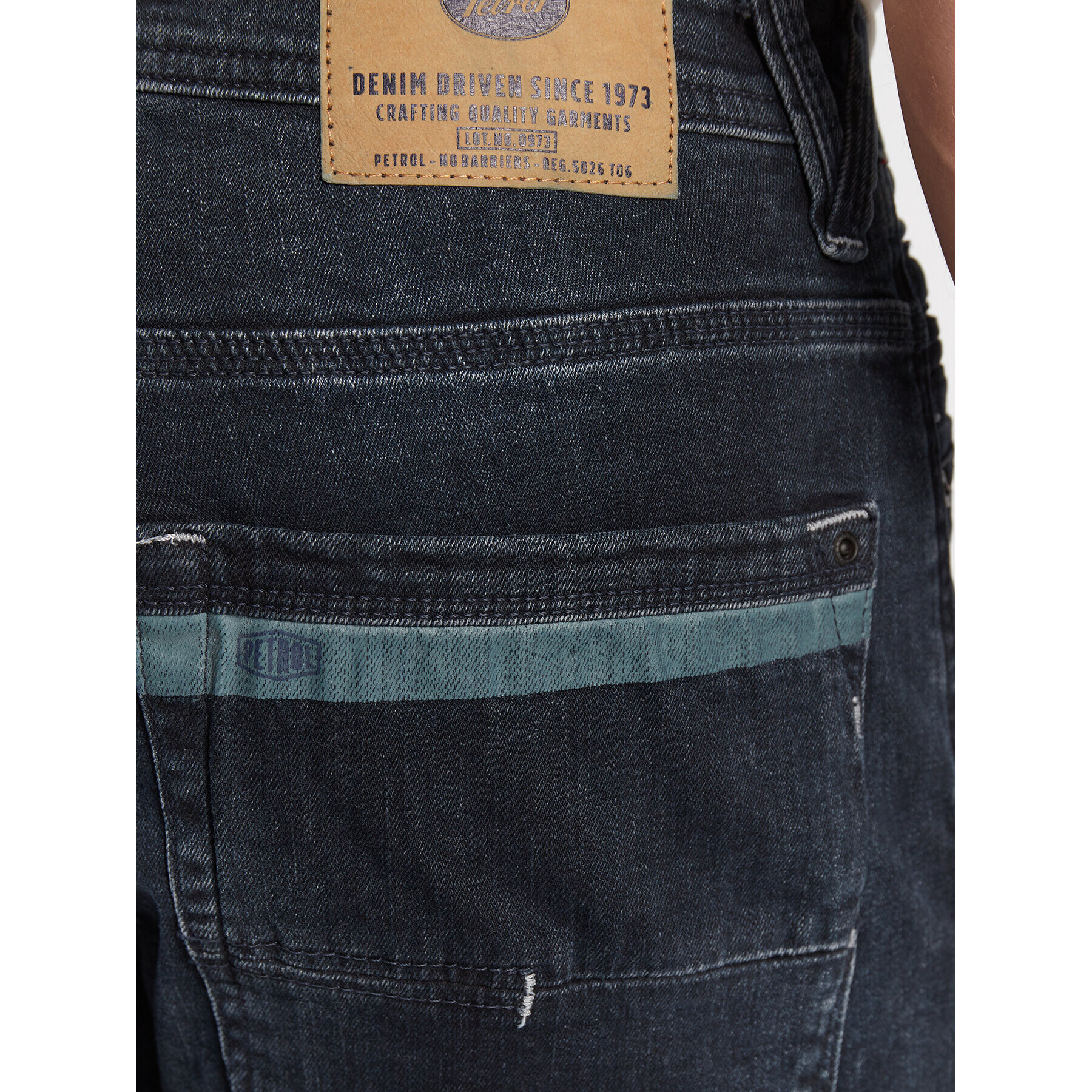 Petrol Industries Blugi Seaham Tracker 0011 Bleumarin Slim Fit - Pled.ro