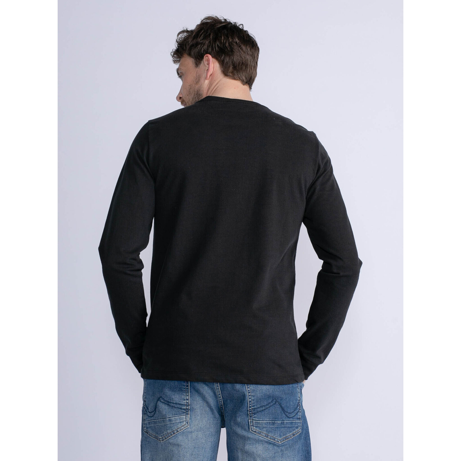 Petrol Industries Longsleeve M-3030-TLR661 Negru Regular Fit - Pled.ro