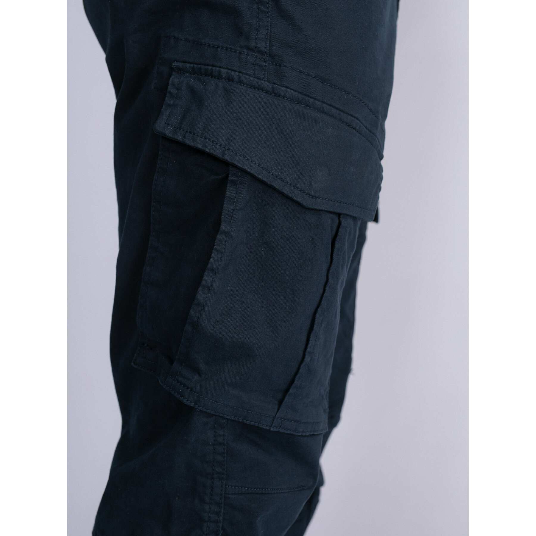 Petrol Industries Pantaloni din material M-3030-TRO581 Bleumarin Slim Fit - Pled.ro