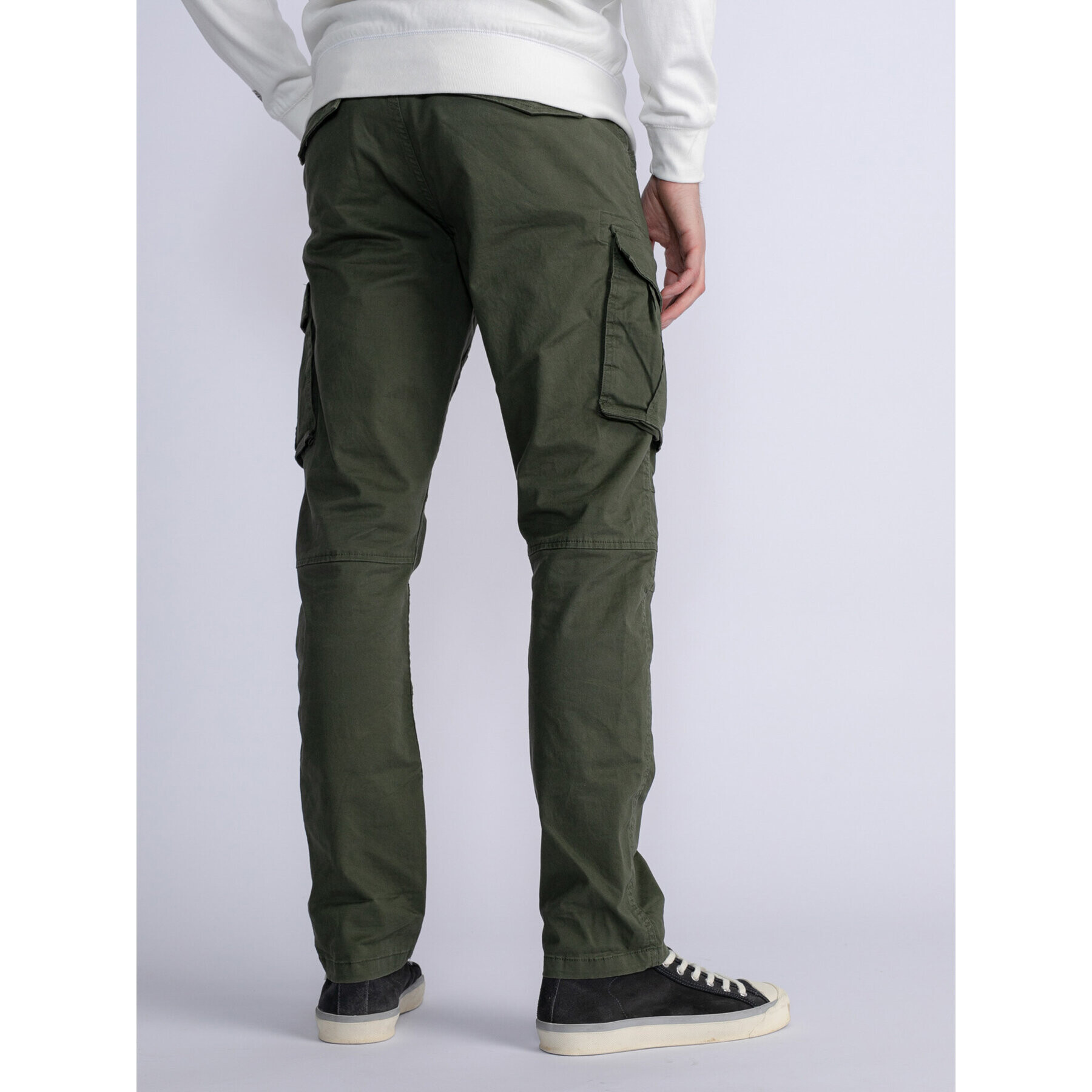 Petrol Industries Pantaloni din material M-3030-TRO581 Verde Slim Fit - Pled.ro