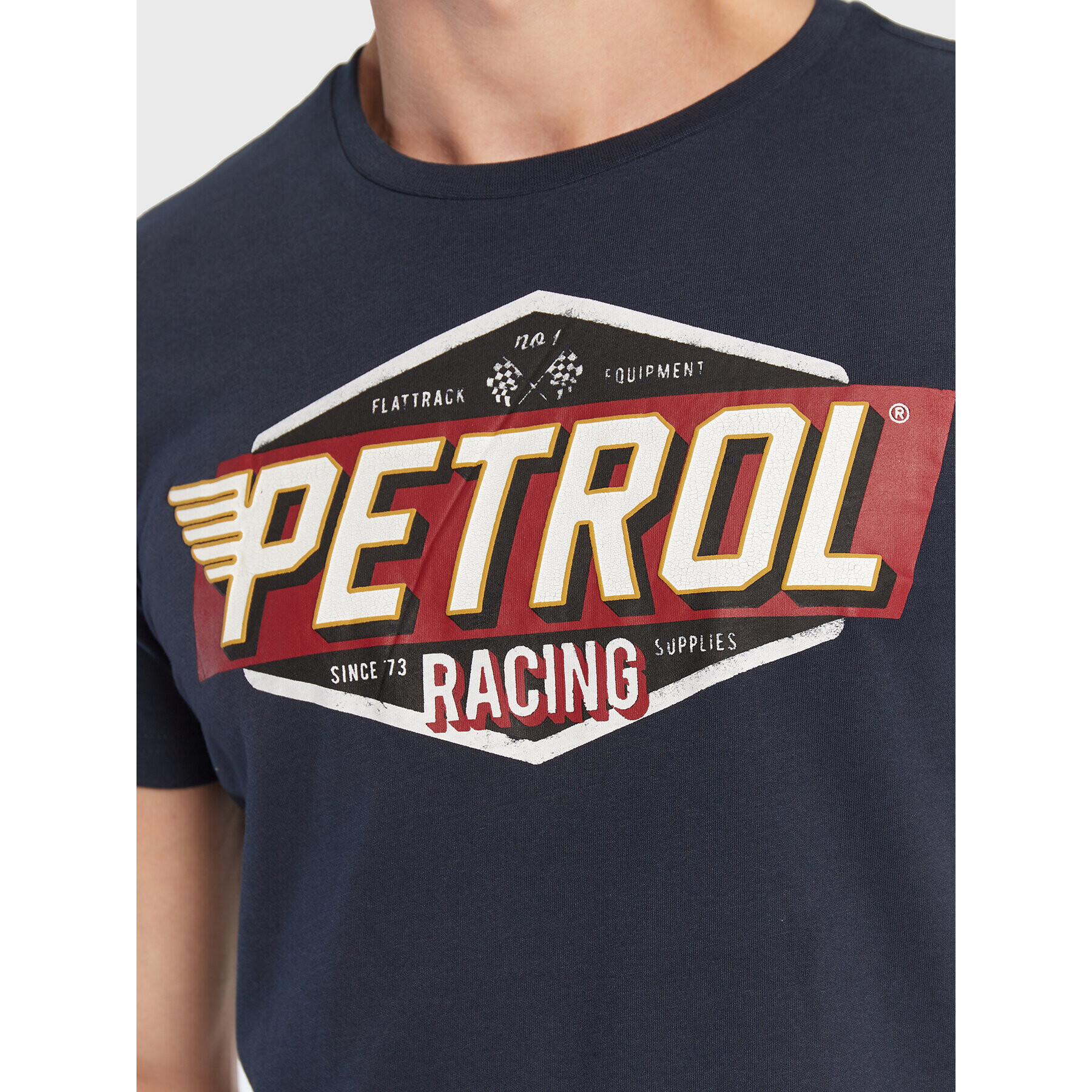 Petrol Industries Tricou Logo M-3020-TSR600 Bleumarin Regular Fit - Pled.ro