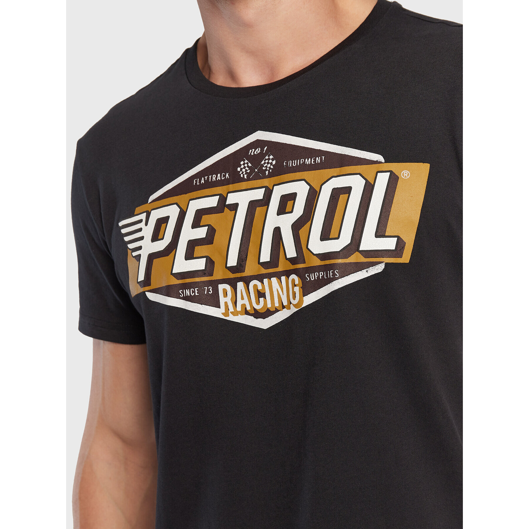 Petrol Industries Tricou Logo M-3020-TSR600 Negru Regular Fit - Pled.ro