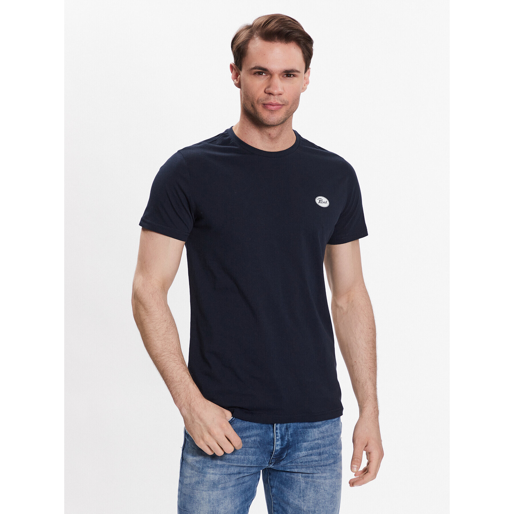 Petrol Industries Tricou M-1030-TSR001 Bleumarin Regular Fit - Pled.ro