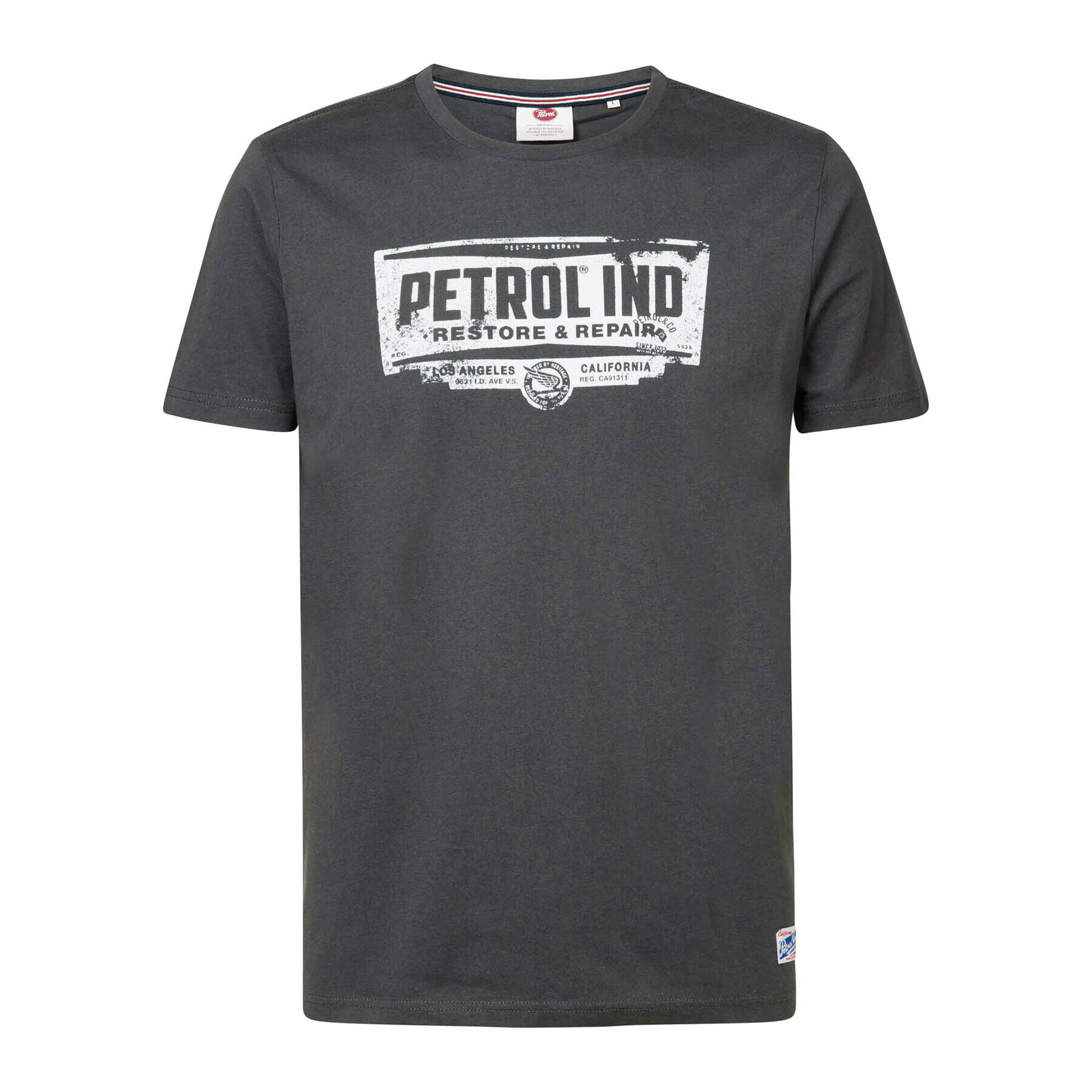 Petrol Industries Tricou M-1030-TSR624 Gri Regular Fit - Pled.ro