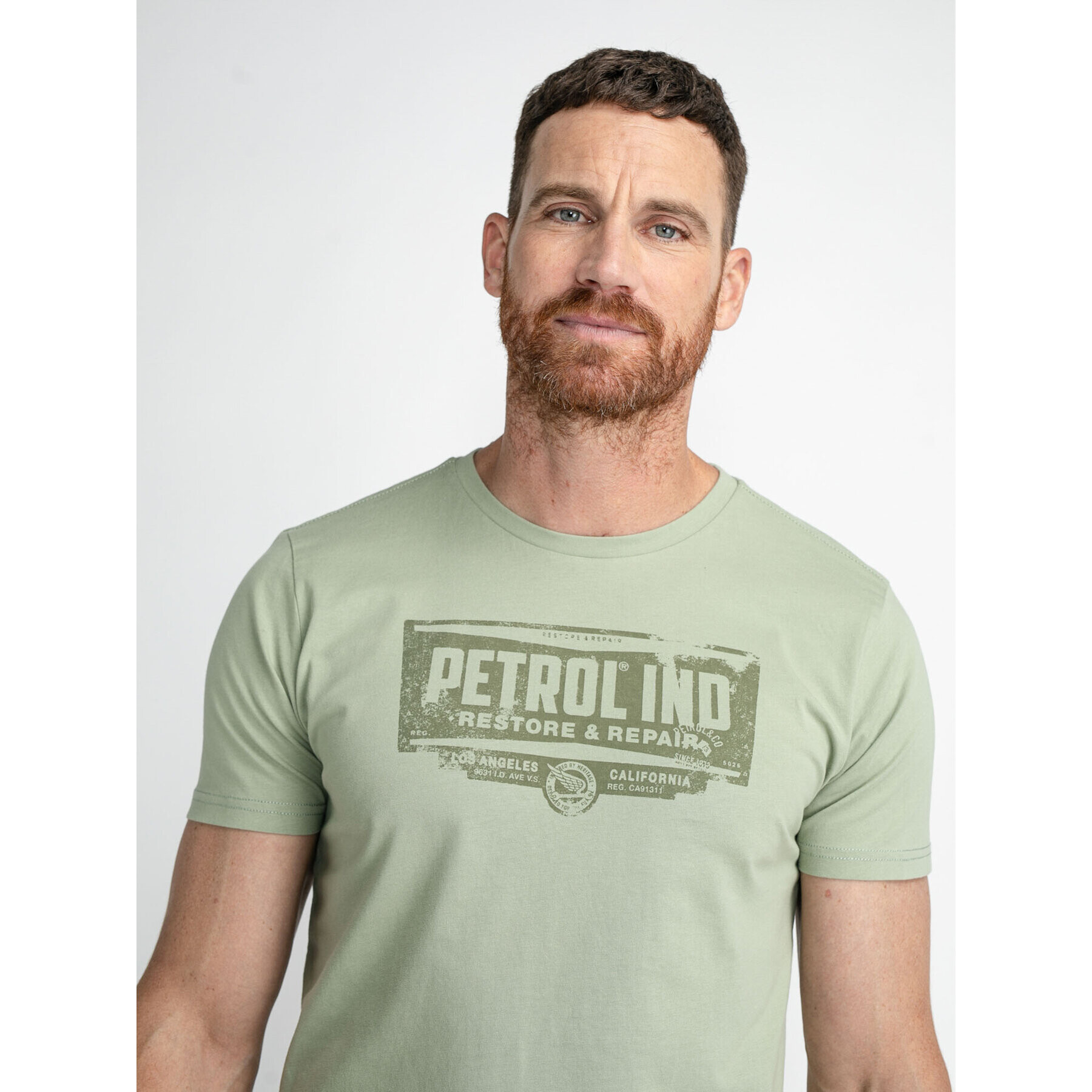 Petrol Industries Tricou M-1030-TSR624 Verde Regular Fit - Pled.ro